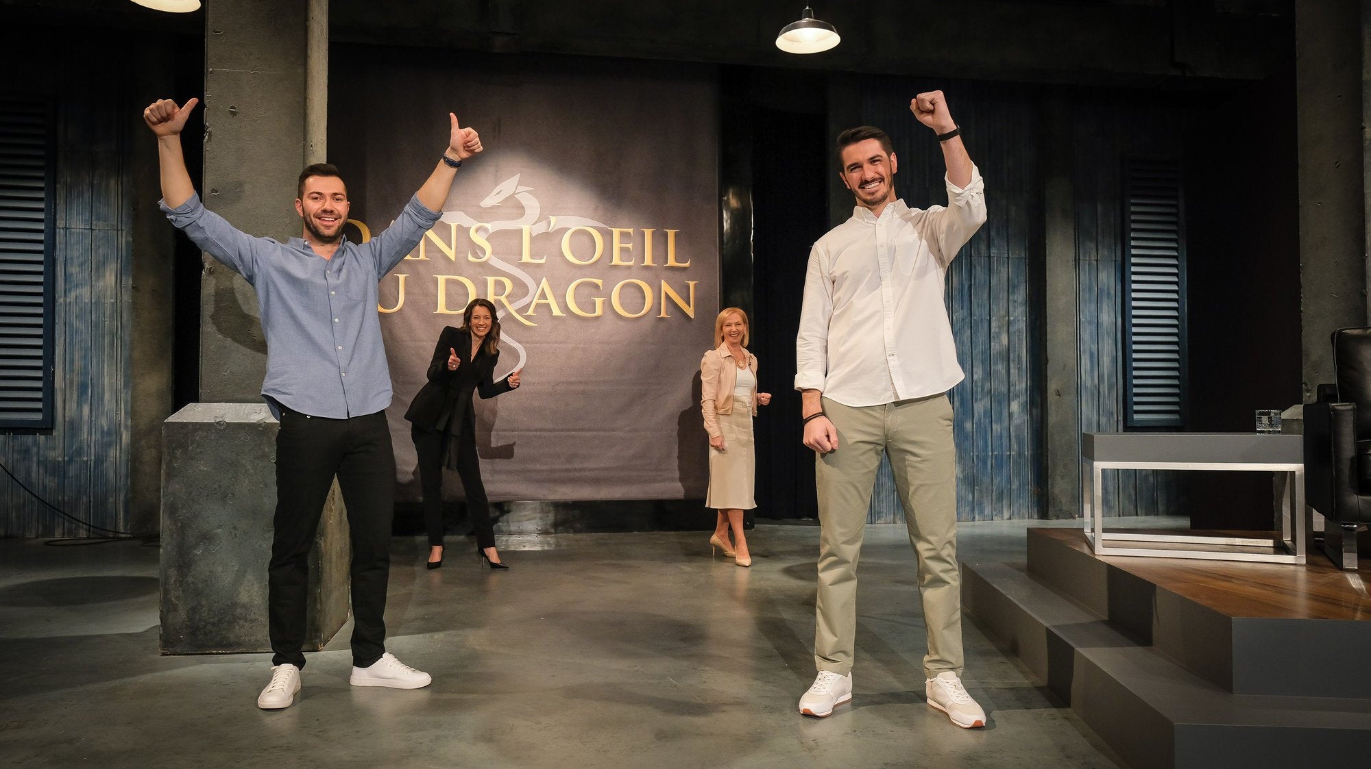 Solios has charmed the dragons on the show Dans l’oeil du dragon