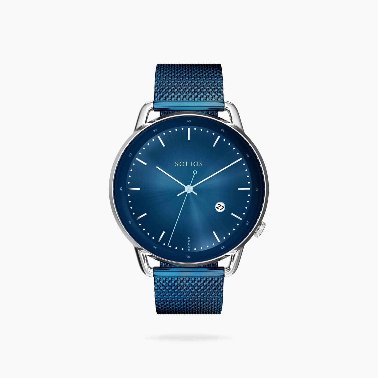 The Solar Curve | Blue Dial - Silver Case