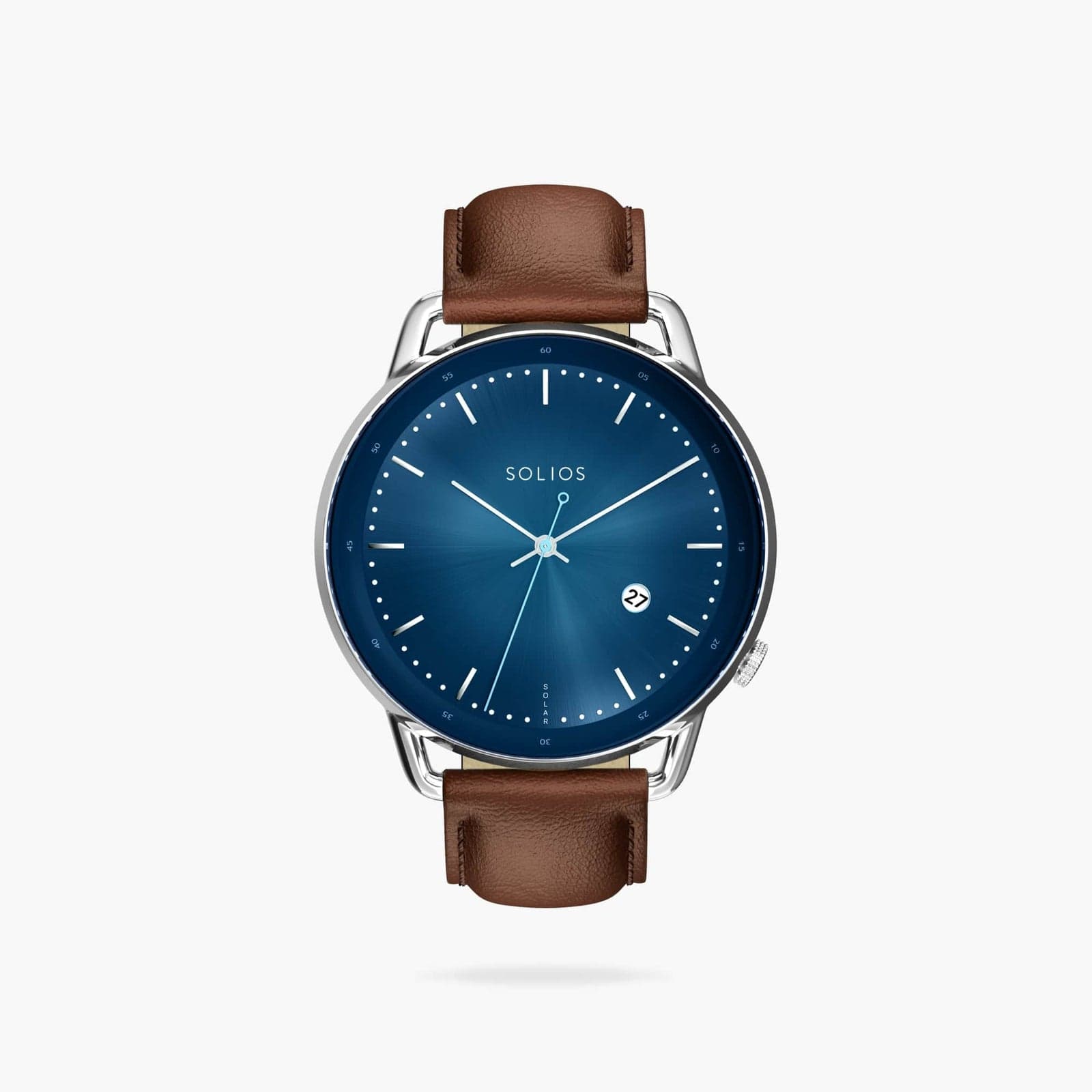The Solar Curve | Blue Dial - Silver Case