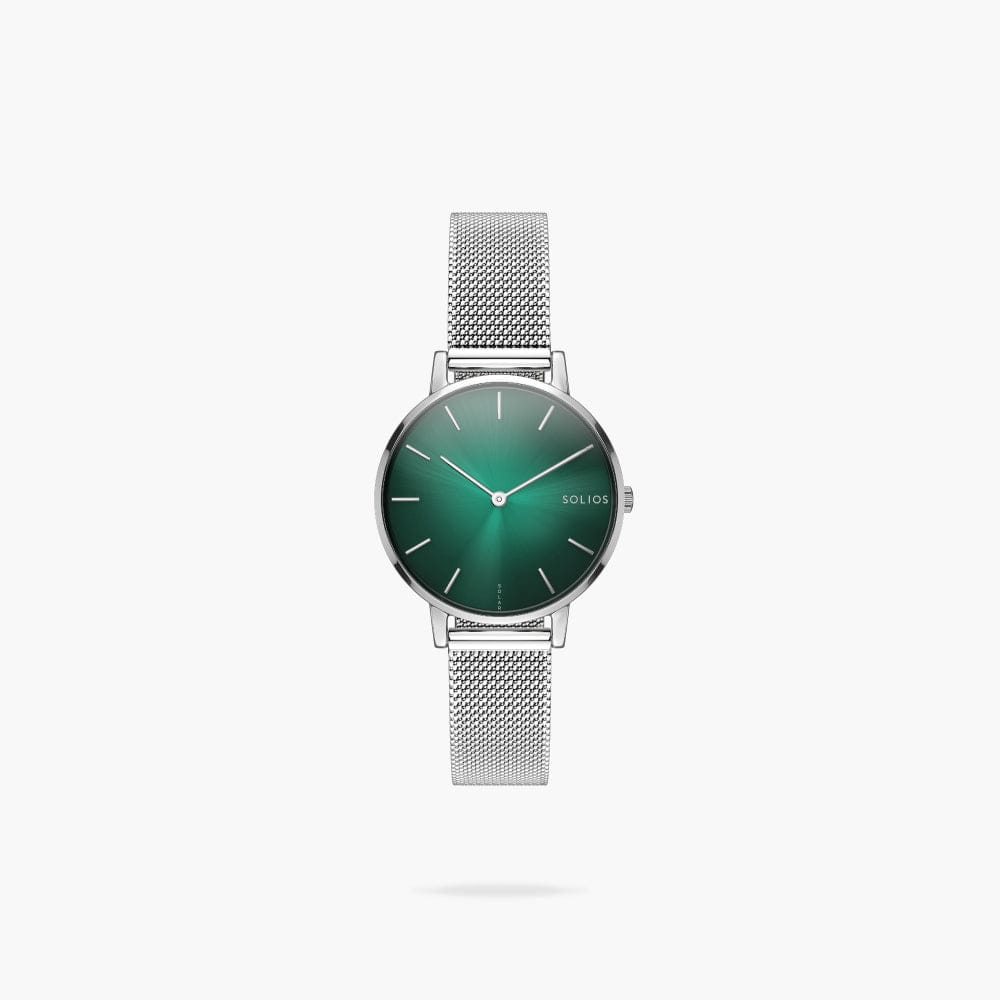 The Rainforest Mini | Green Dial - Silver Case