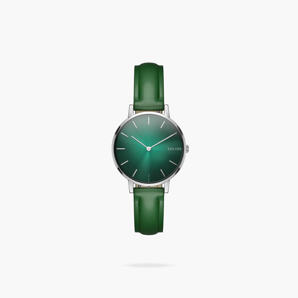The Rainforest Mini | Green Dial - Silver Case