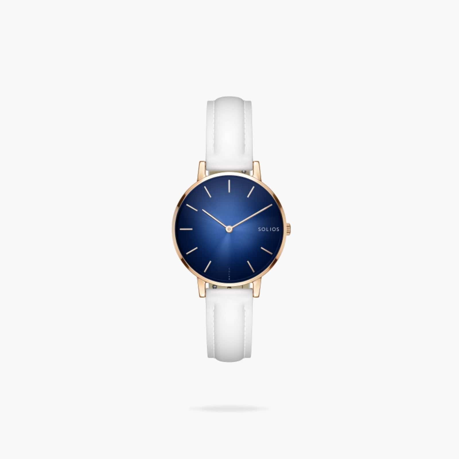 The Solar Mini | Blue Dial - Rose Gold Case
