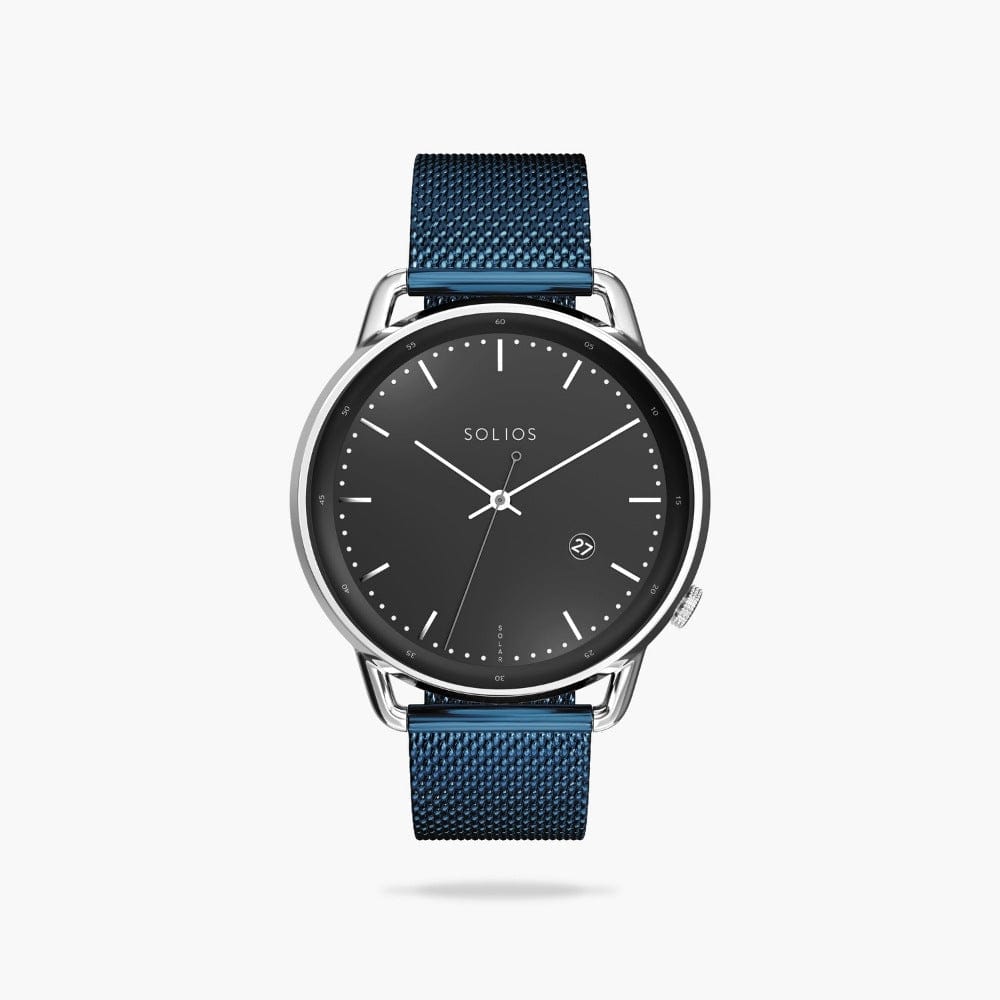 The Solar Curve | Black Dial - Silver Case
