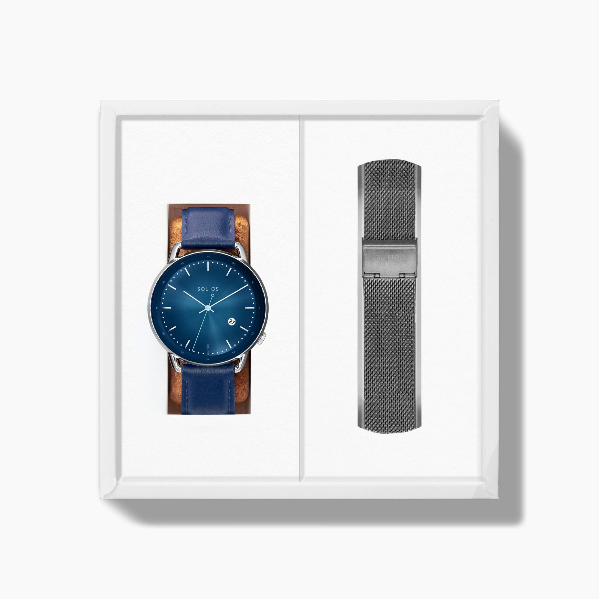 The Solar Curve Bundle | Blue Dial - Silver Case