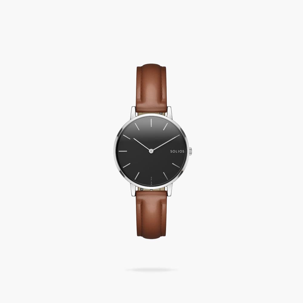 The Solar Mini | Black Dial - Silver Case