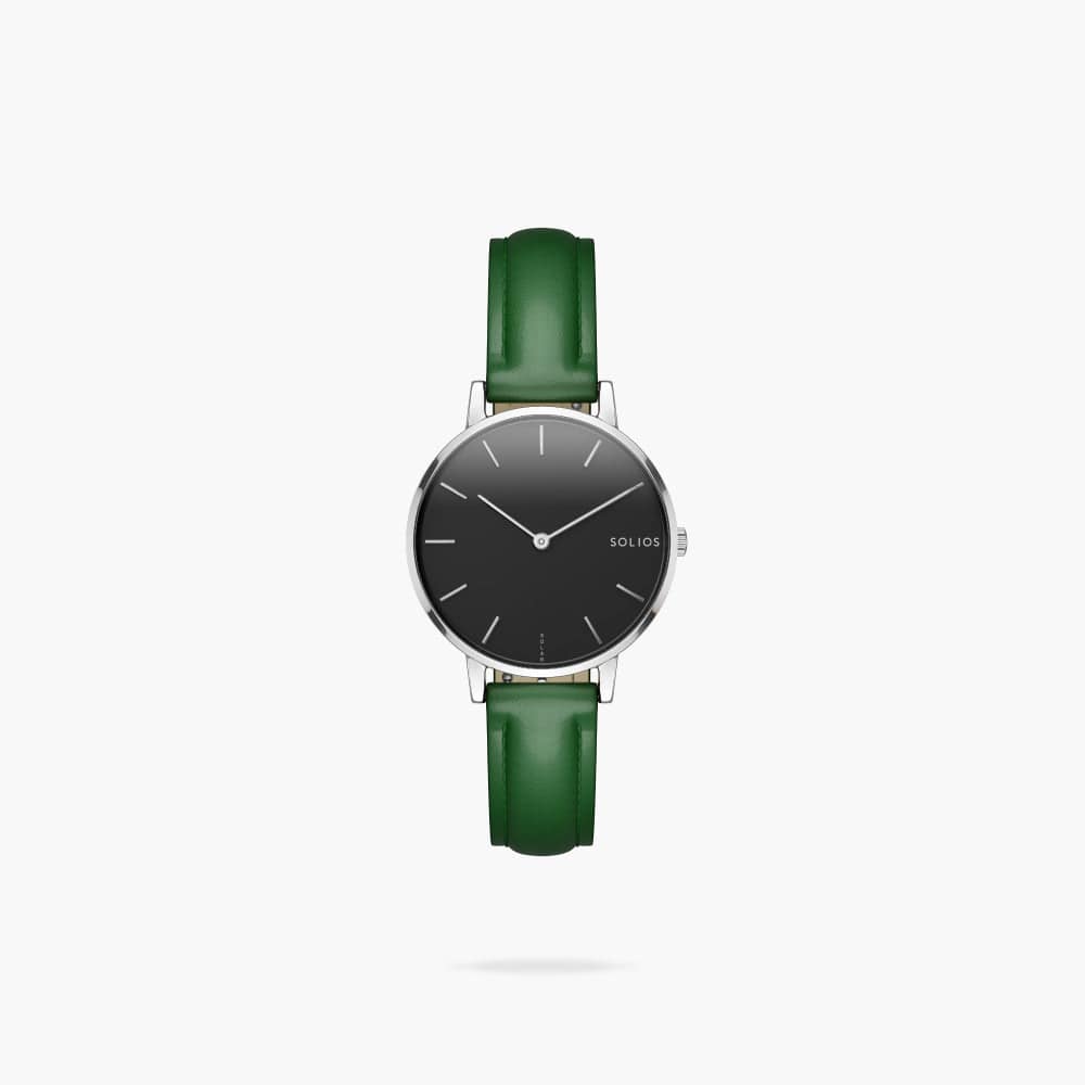 The Solar Mini | Black Dial - Silver Case