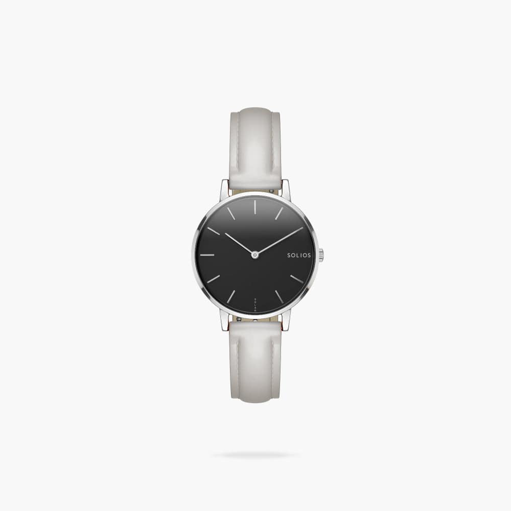 The Solar Mini | Black Dial - Silver Case