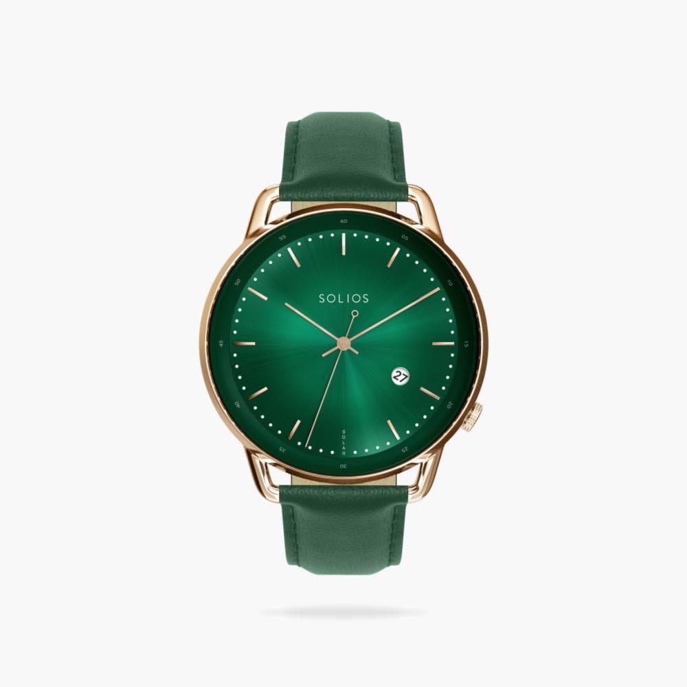 The Rainforest Curve | Green Dial - Rose Gold Case