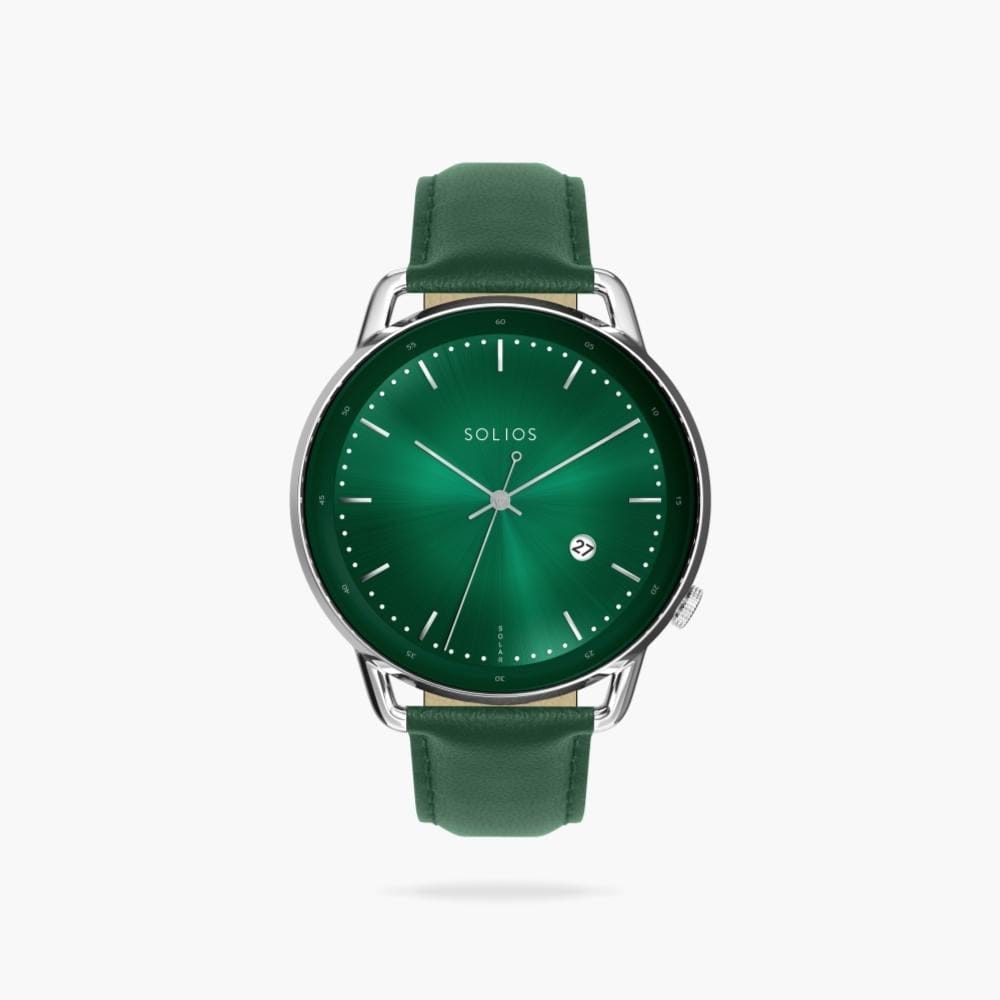 The Rainforest Curve | Green Dial - Silver Case