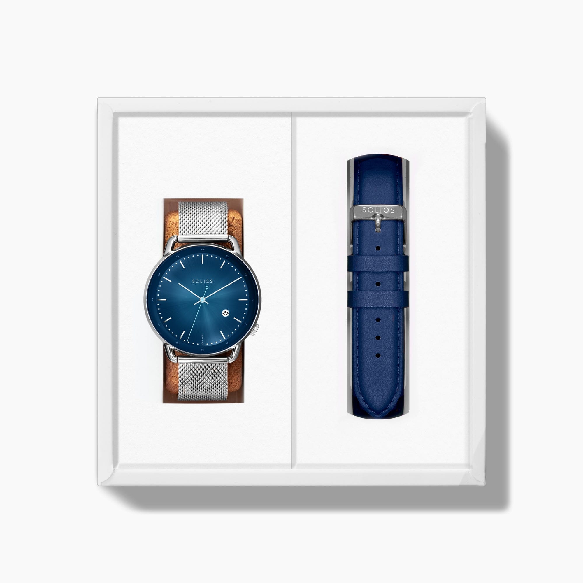 The Solar Curve Bundle | Blue Dial - Silver Case