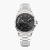 The Sunseeker | Black Dial - Silver Case - 40mm