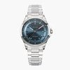 The Sunseeker | Blue Dial - Silver Case - 40mm