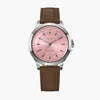 The Sunseeker | Pink Dial - Silver Case - 34mm