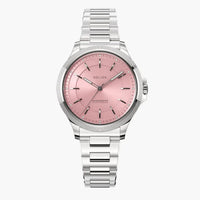 The Sunseeker | Pink Dial - Silver Case - 34mm