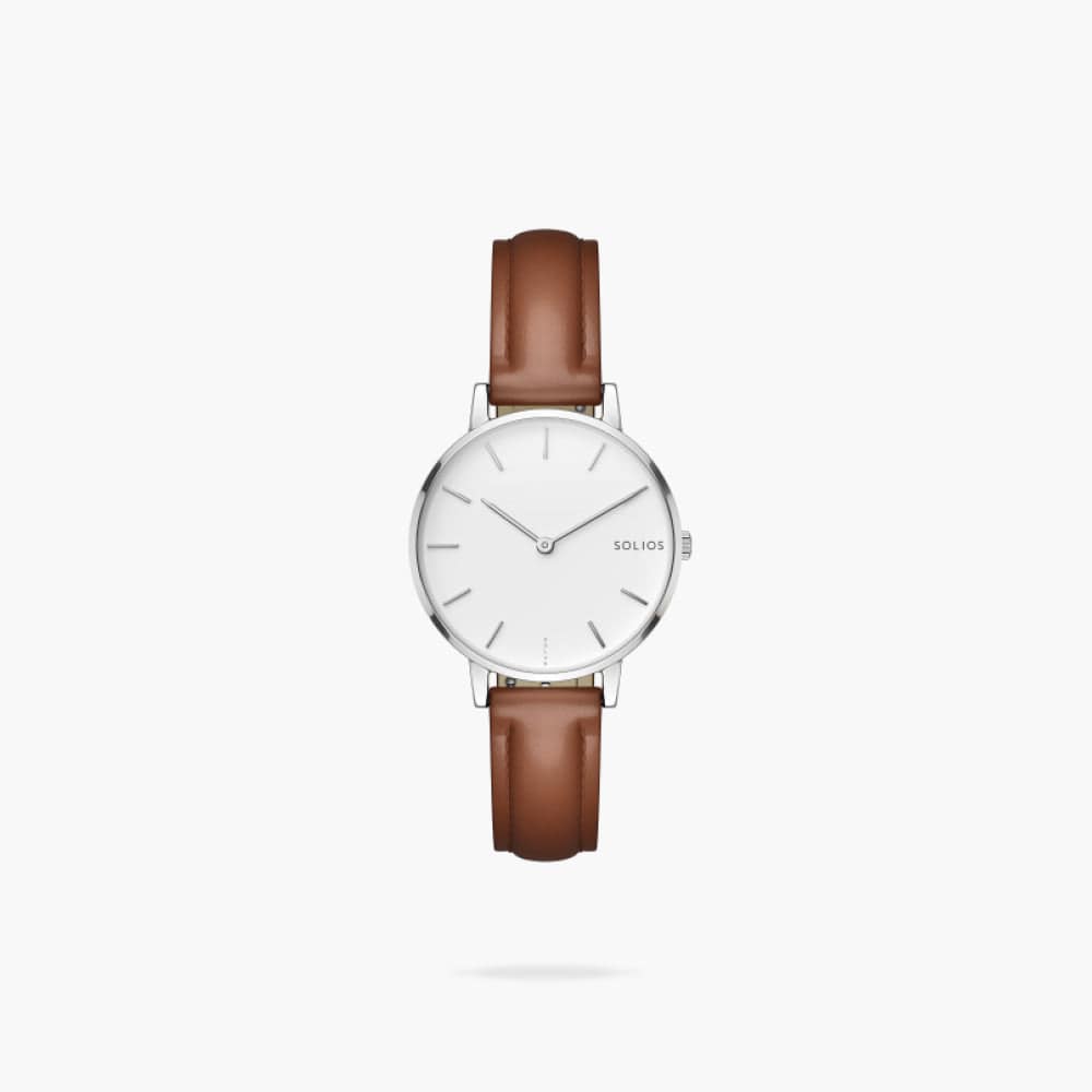 The Solar Mini | White Dial - Silver Case