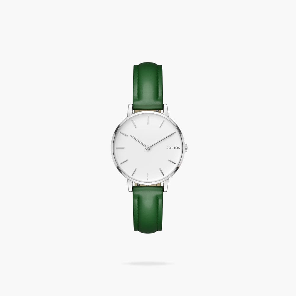 The Solar Mini | White Dial - Silver Case