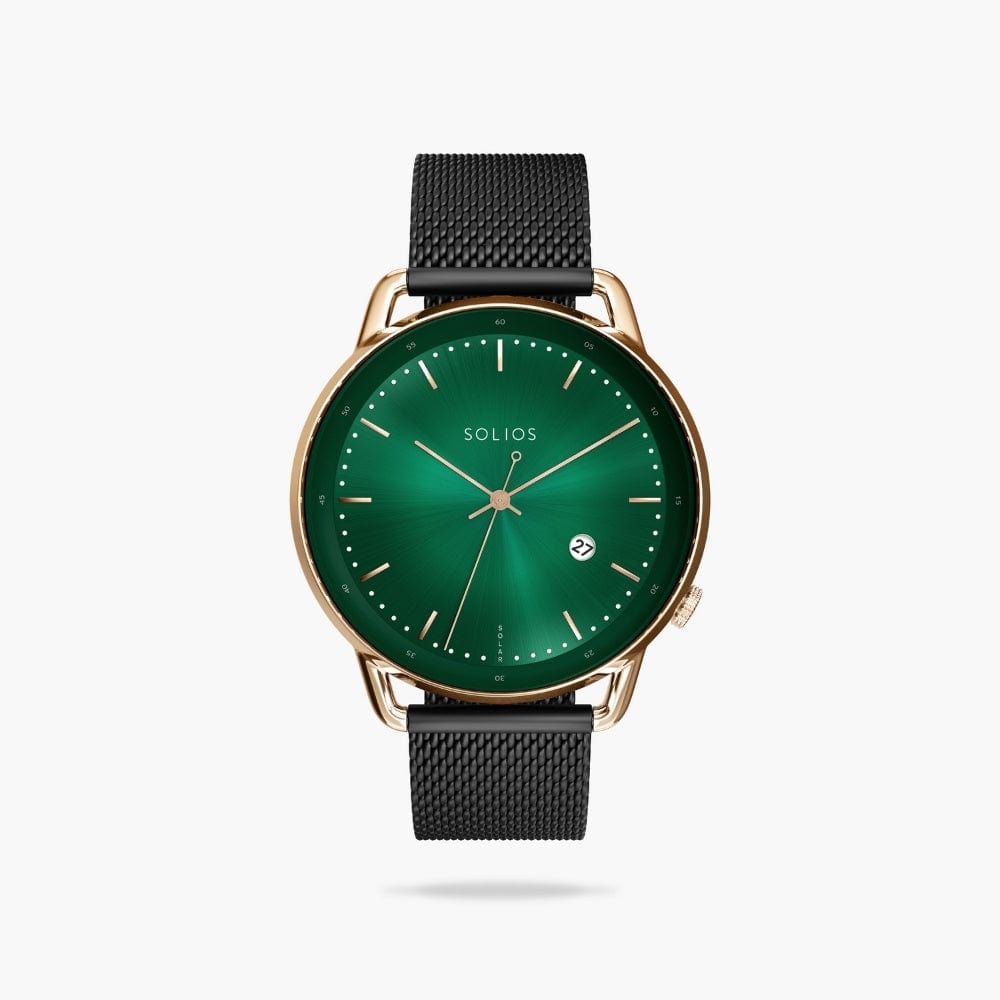 The Rainforest Curve | Green Dial - Rose Gold Case