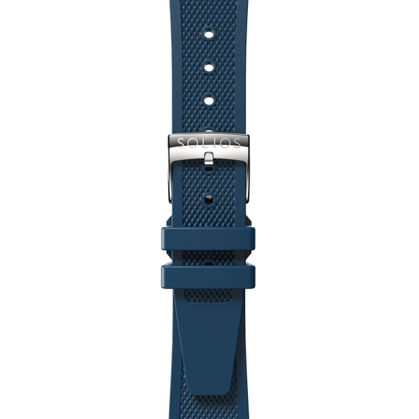 Bracelet de caoutchouc naturel bleu