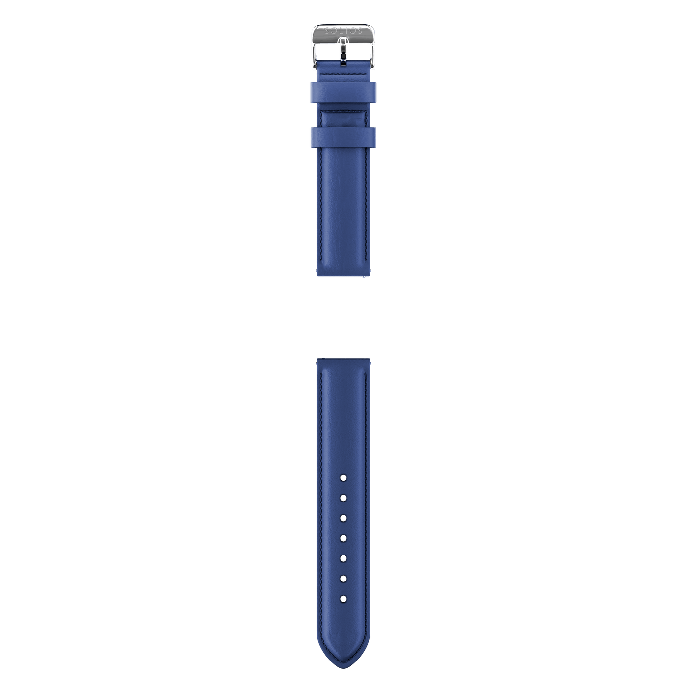 Bracelet de cuir végane éco bleu