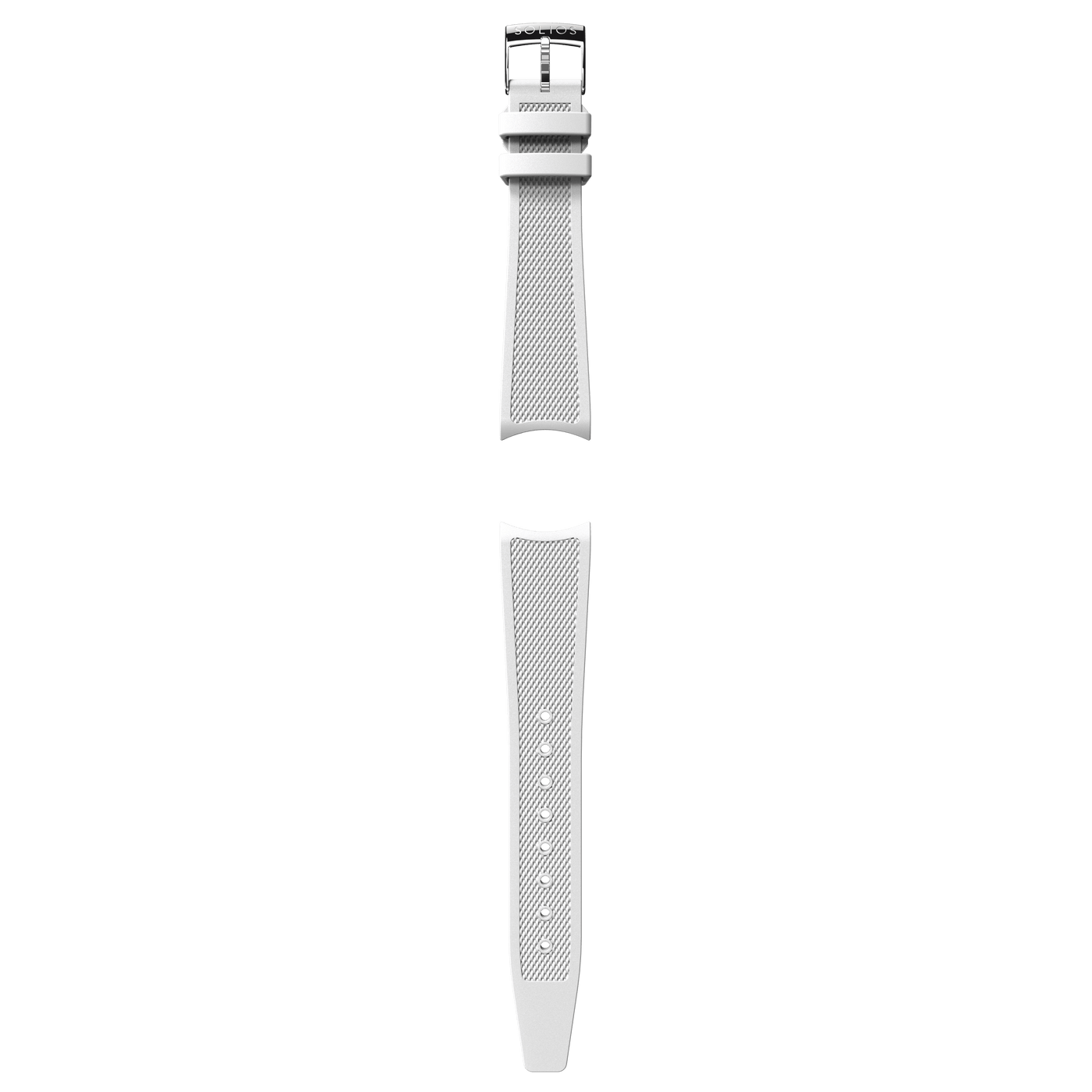 Bracelet de caoutchouc naturel blanc
