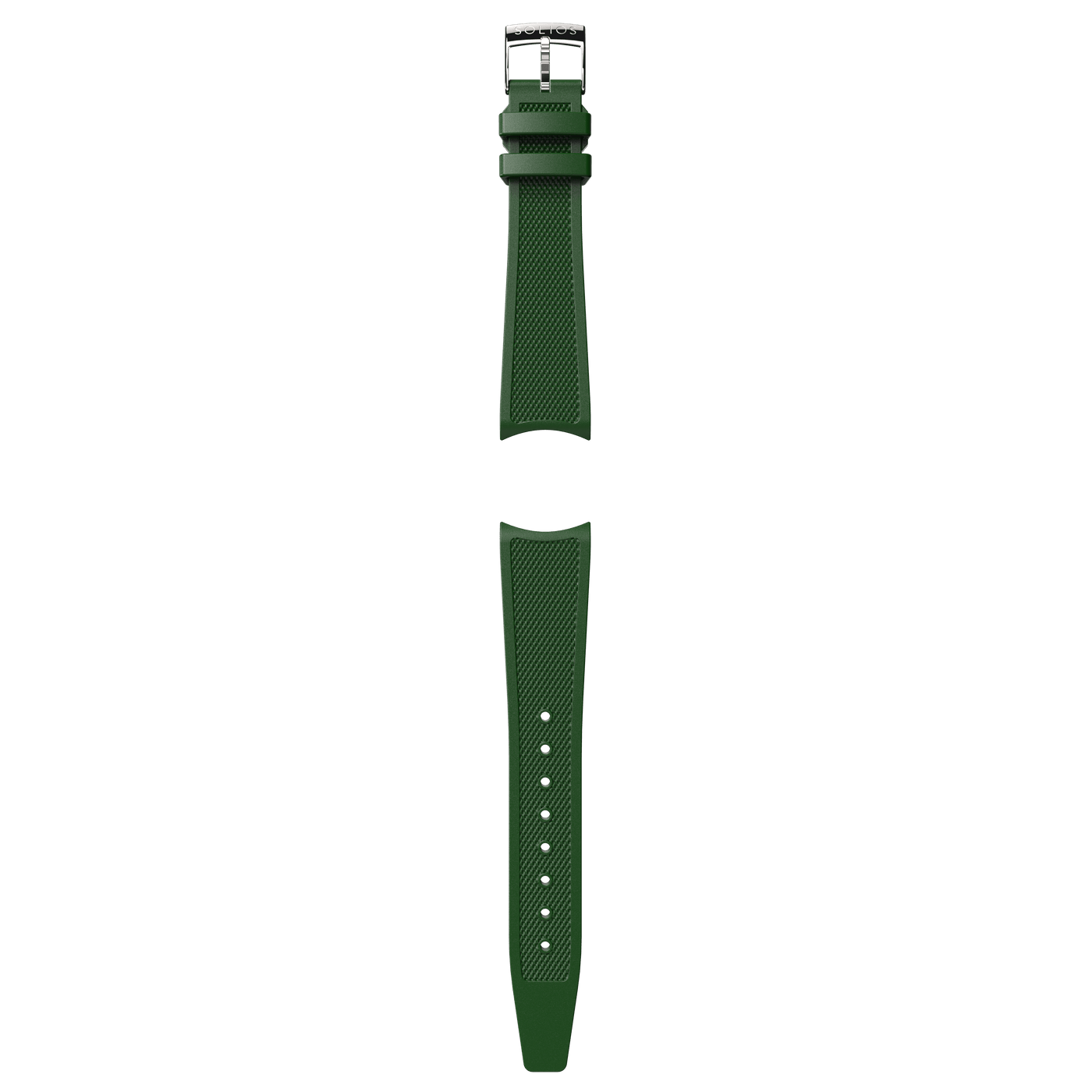 Bracelet de caoutchouc naturel vert