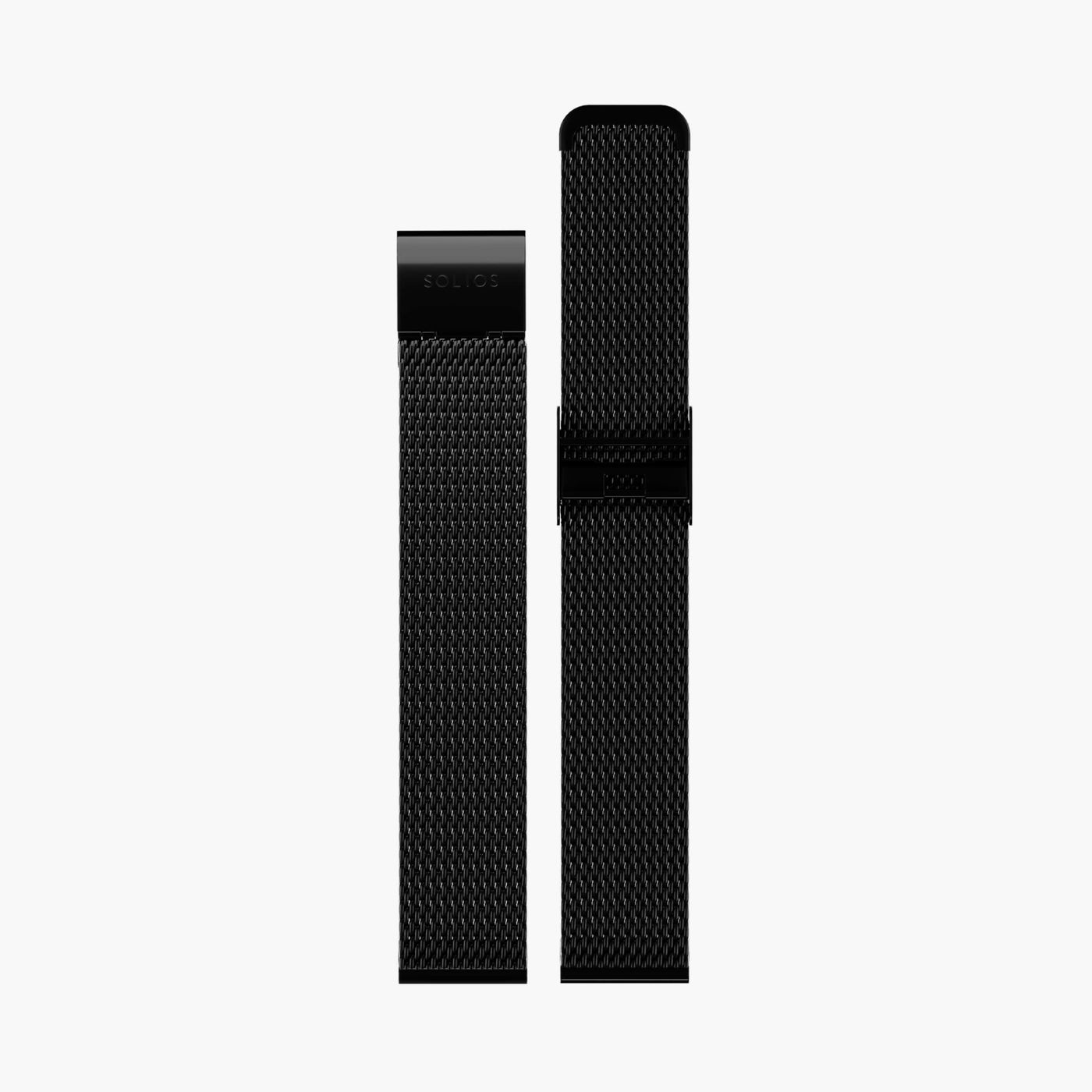 Bracelet de maille noir mat