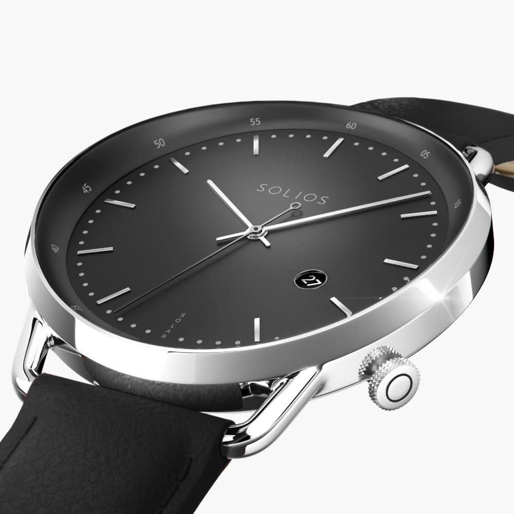 The Solar Curve Bundle | Black Dial - Silver Case