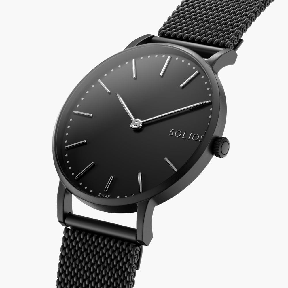 The Solar Classic Bundle | Black Dial - Black Case – Solios Watches