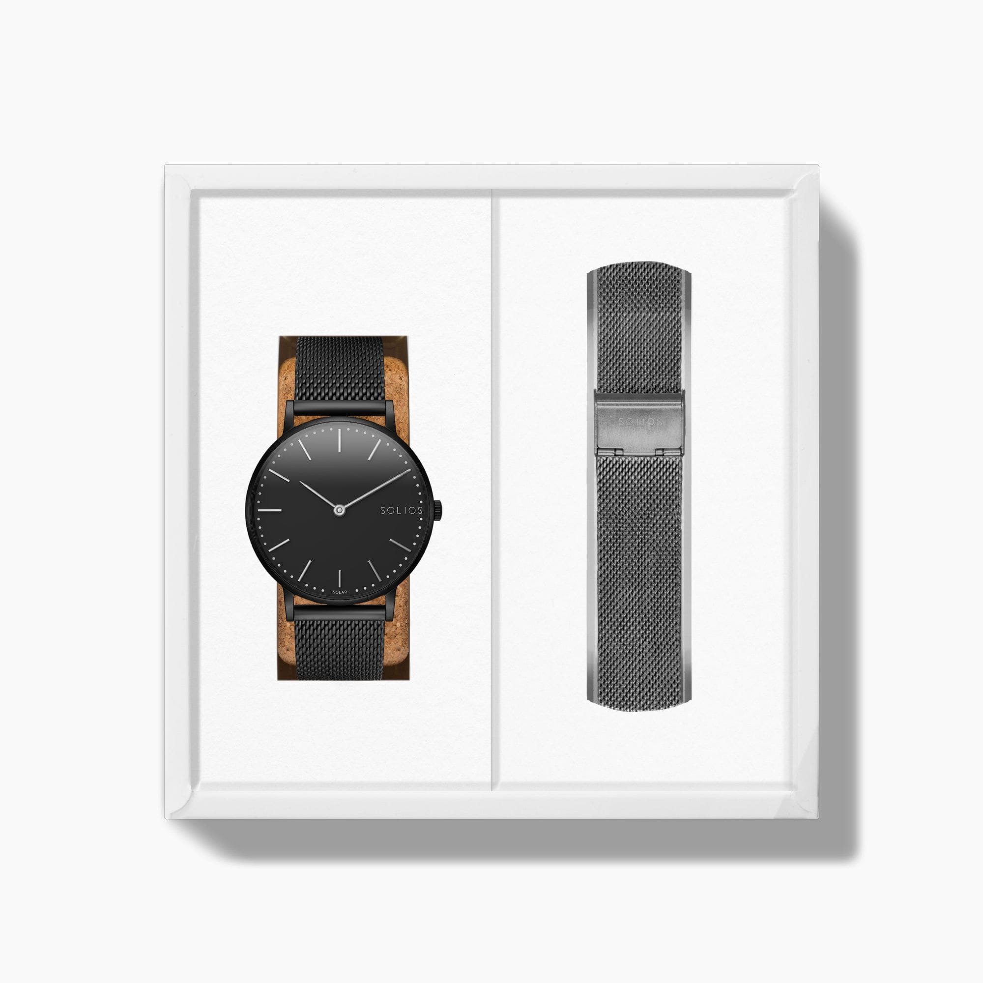 The Solar Classic Bundle | Black Dial - Black Case – Solios Watches