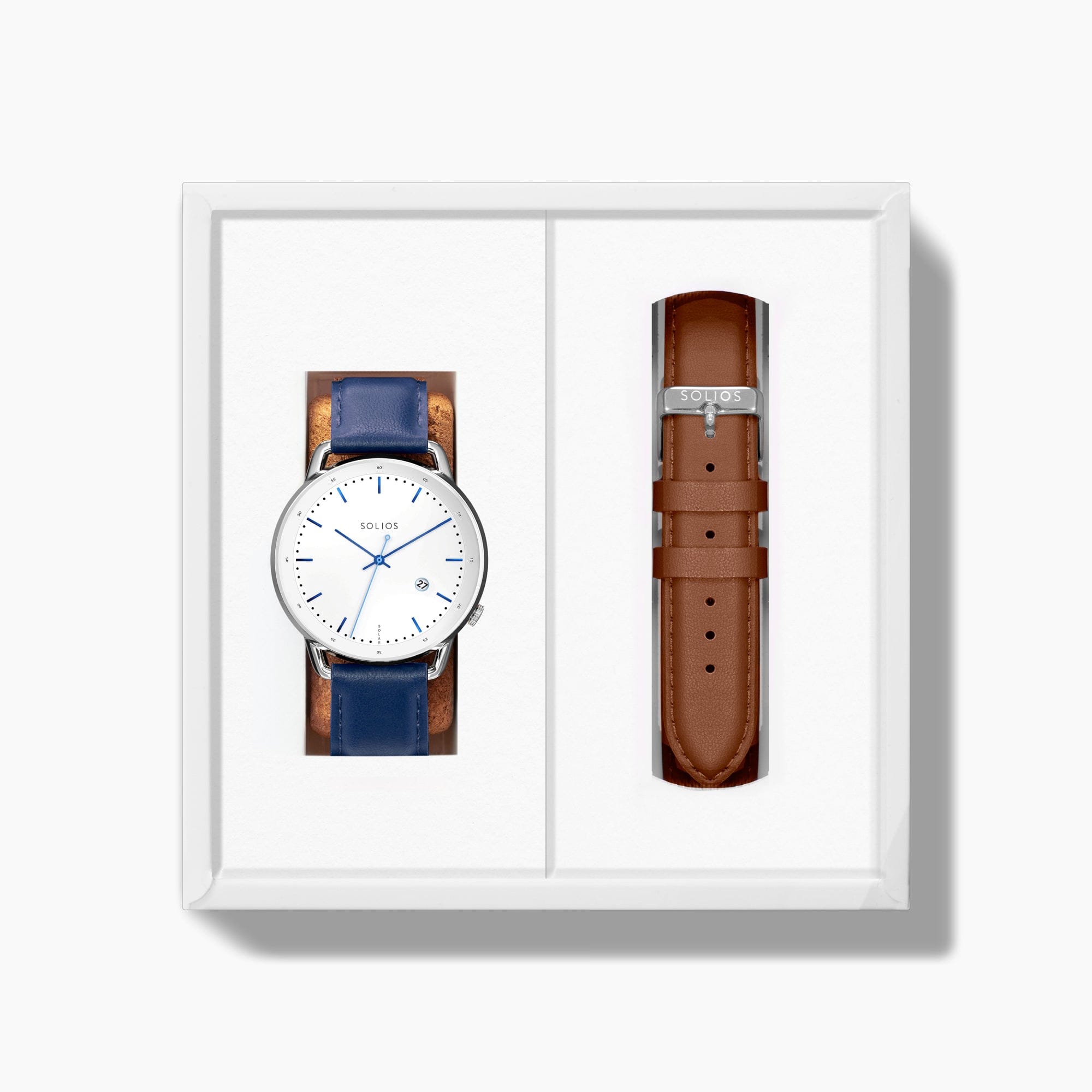 The Solar Curve Bundle | White Dial - Silver Case