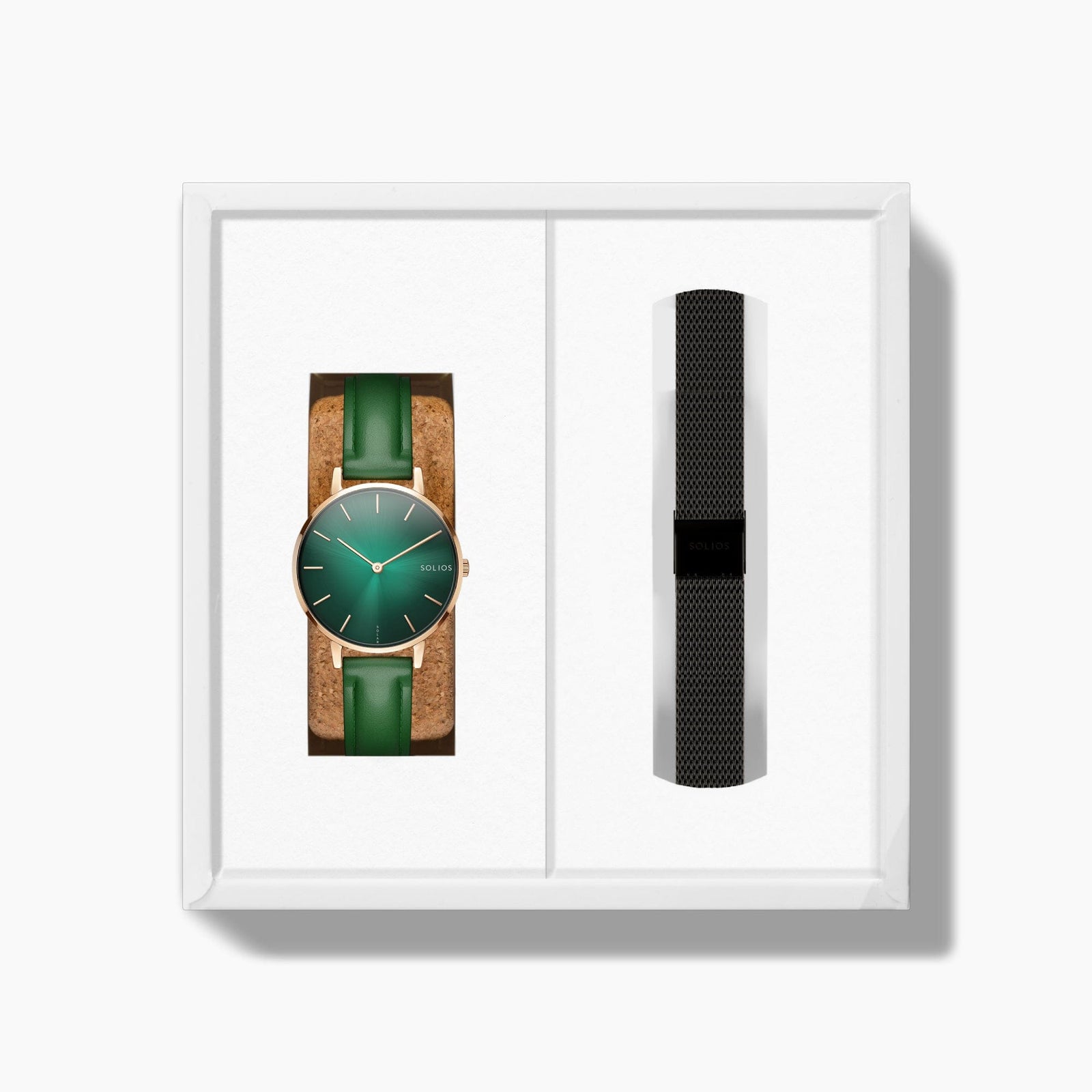 The Rainforest Mini Bundle | Green Dial - Rose Gold Case