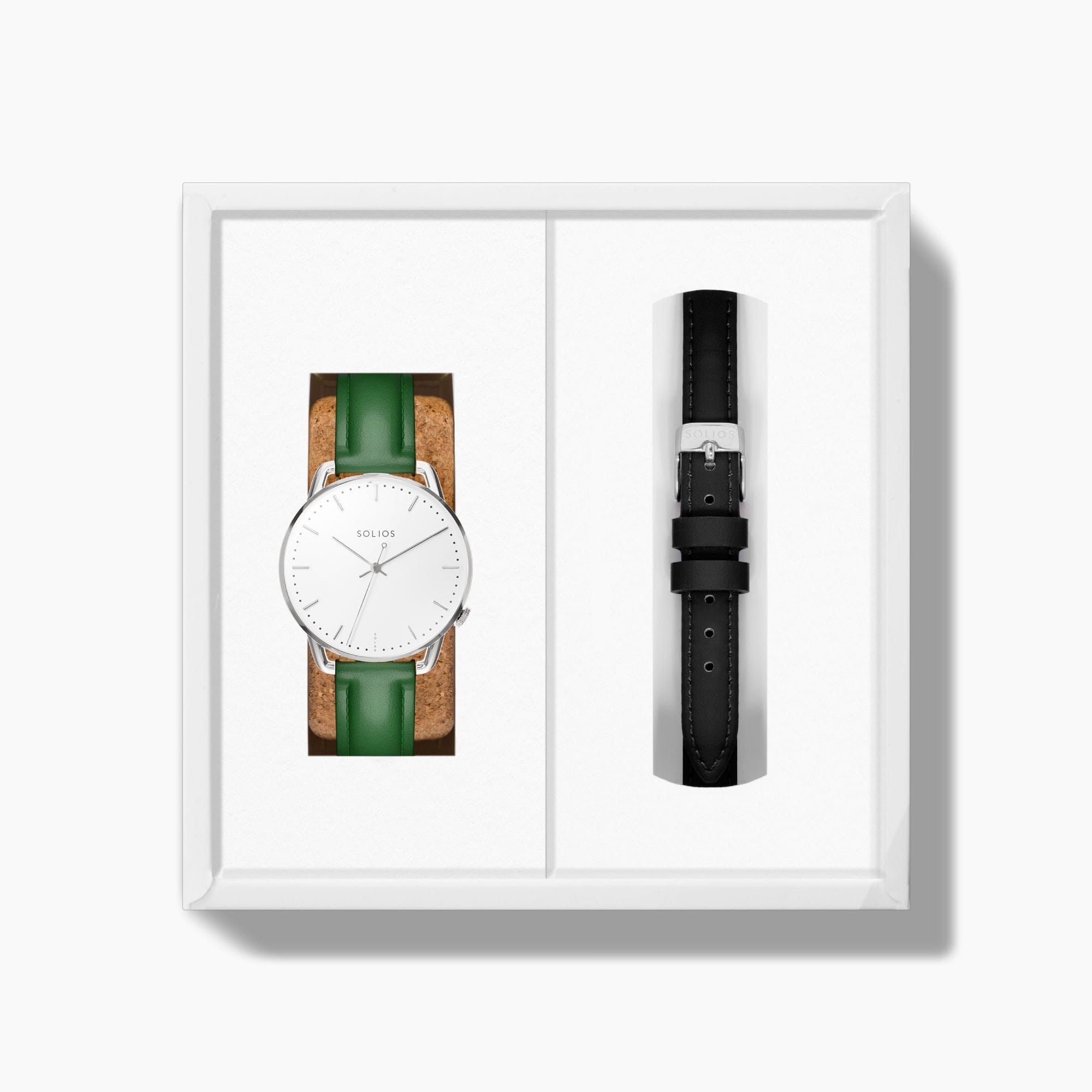 The Solar Curve Mini Bundle | White Dial - Silver Case