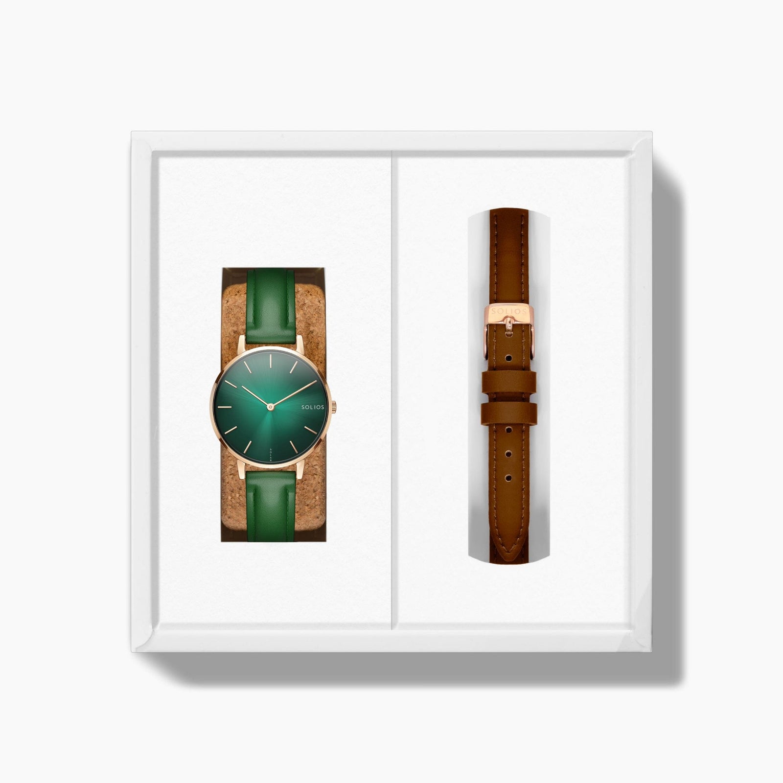The Rainforest Mini Bundle | Green Dial - Rose Gold Case