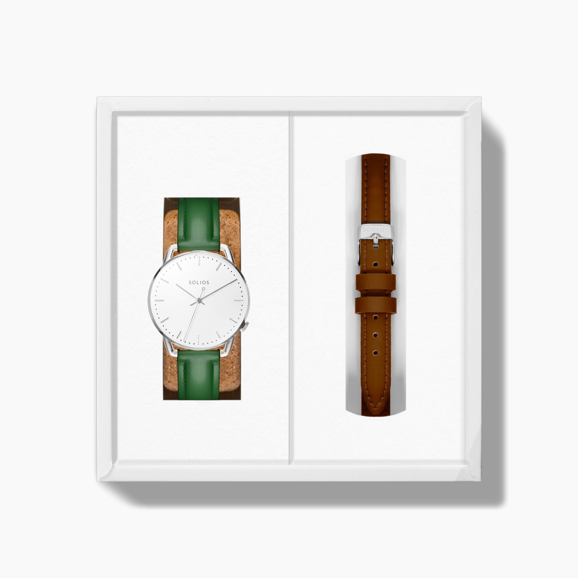 The Solar Curve Mini Bundle | White Dial - Silver Case
