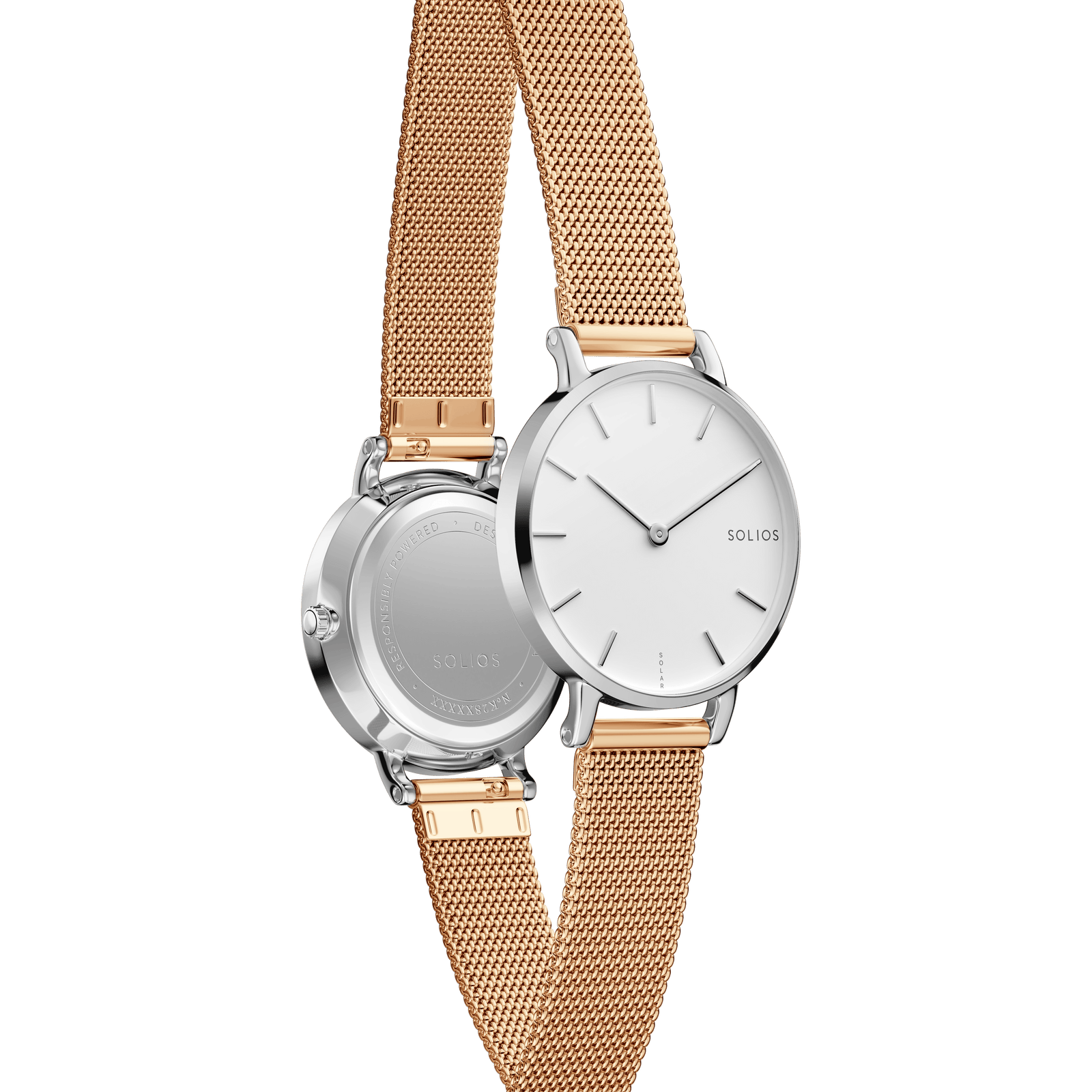 The Solar Mini | White Dial - Silver Case
