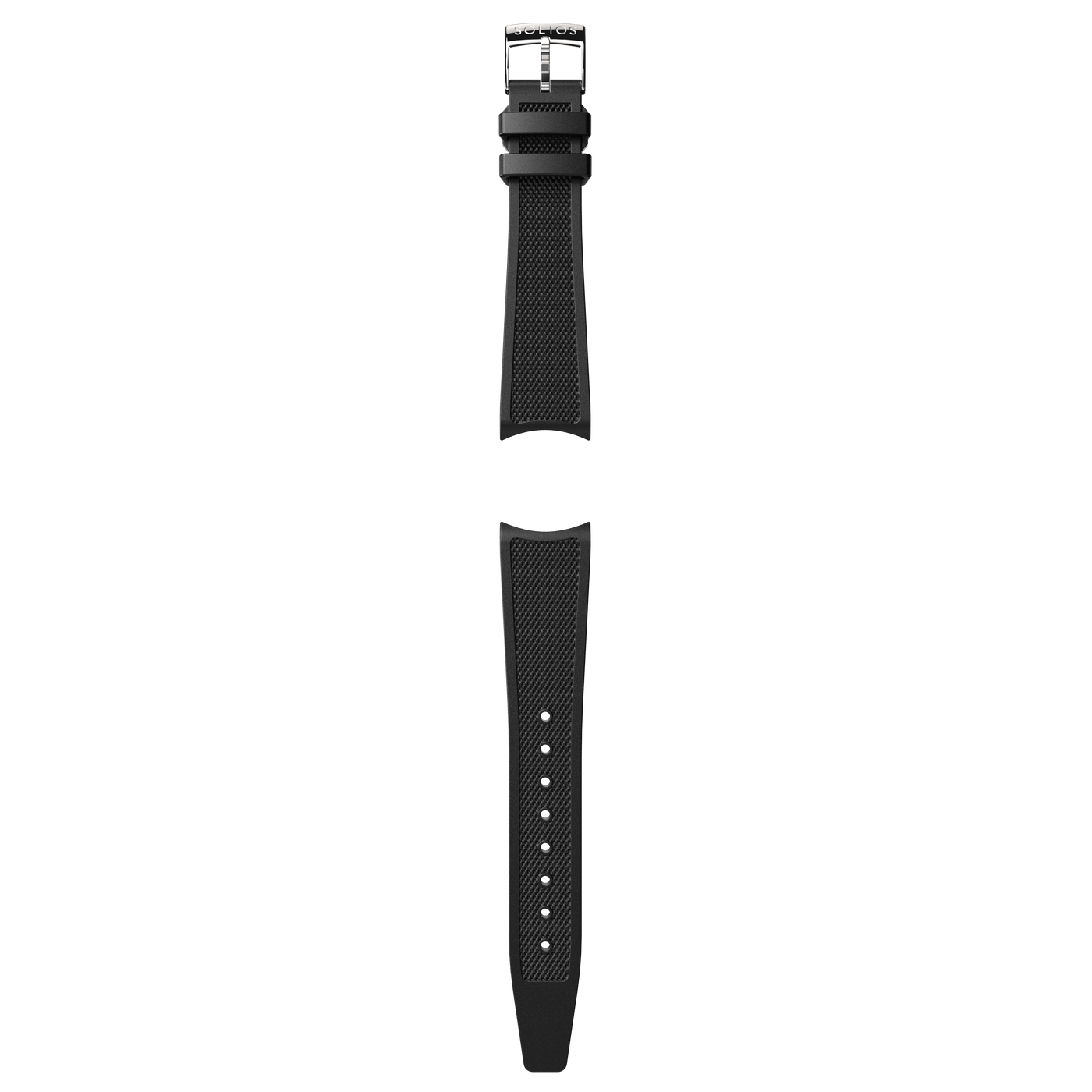 Bracelet de caoutchouc naturel noir