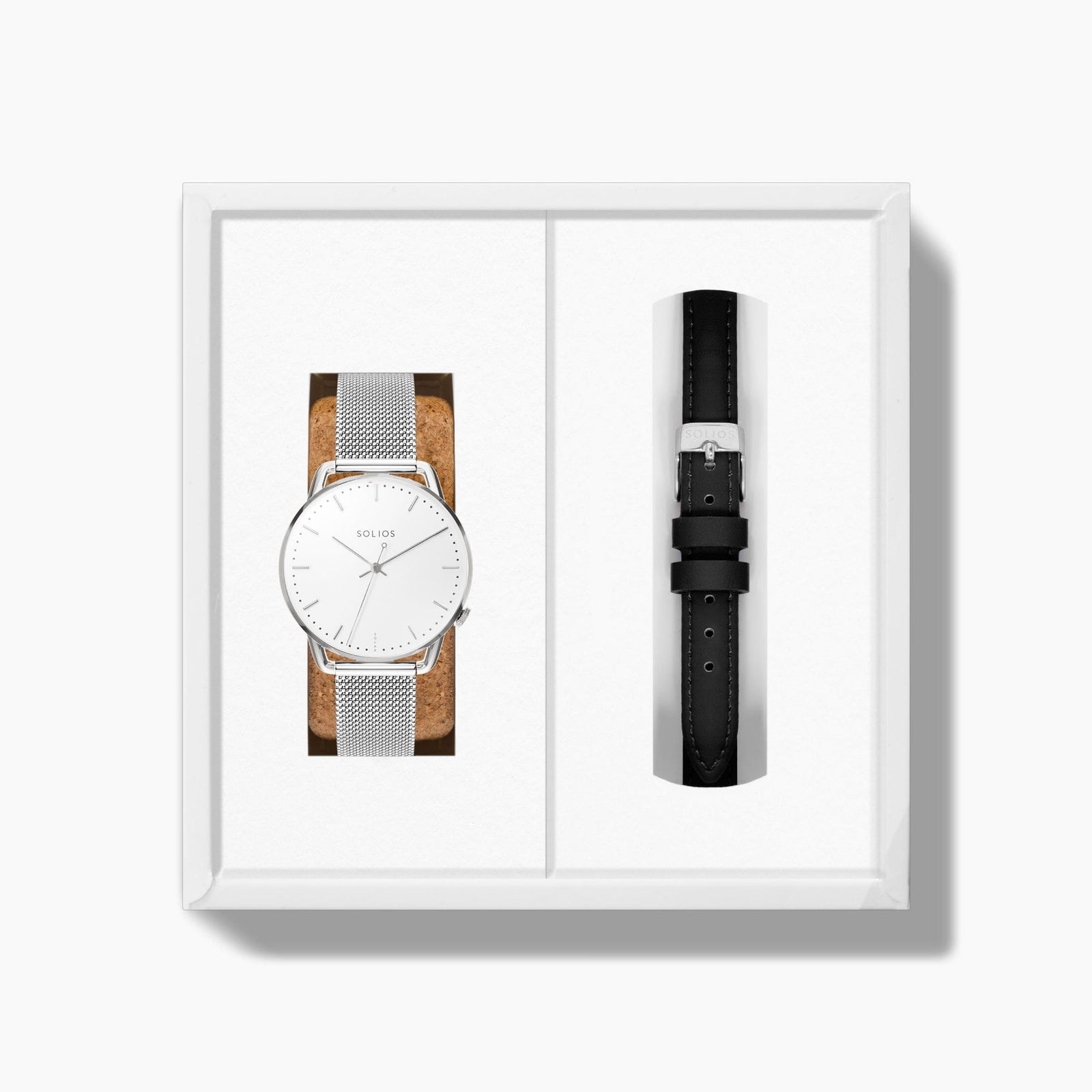 The Solar Curve Mini Bundle | White Dial - Silver Case