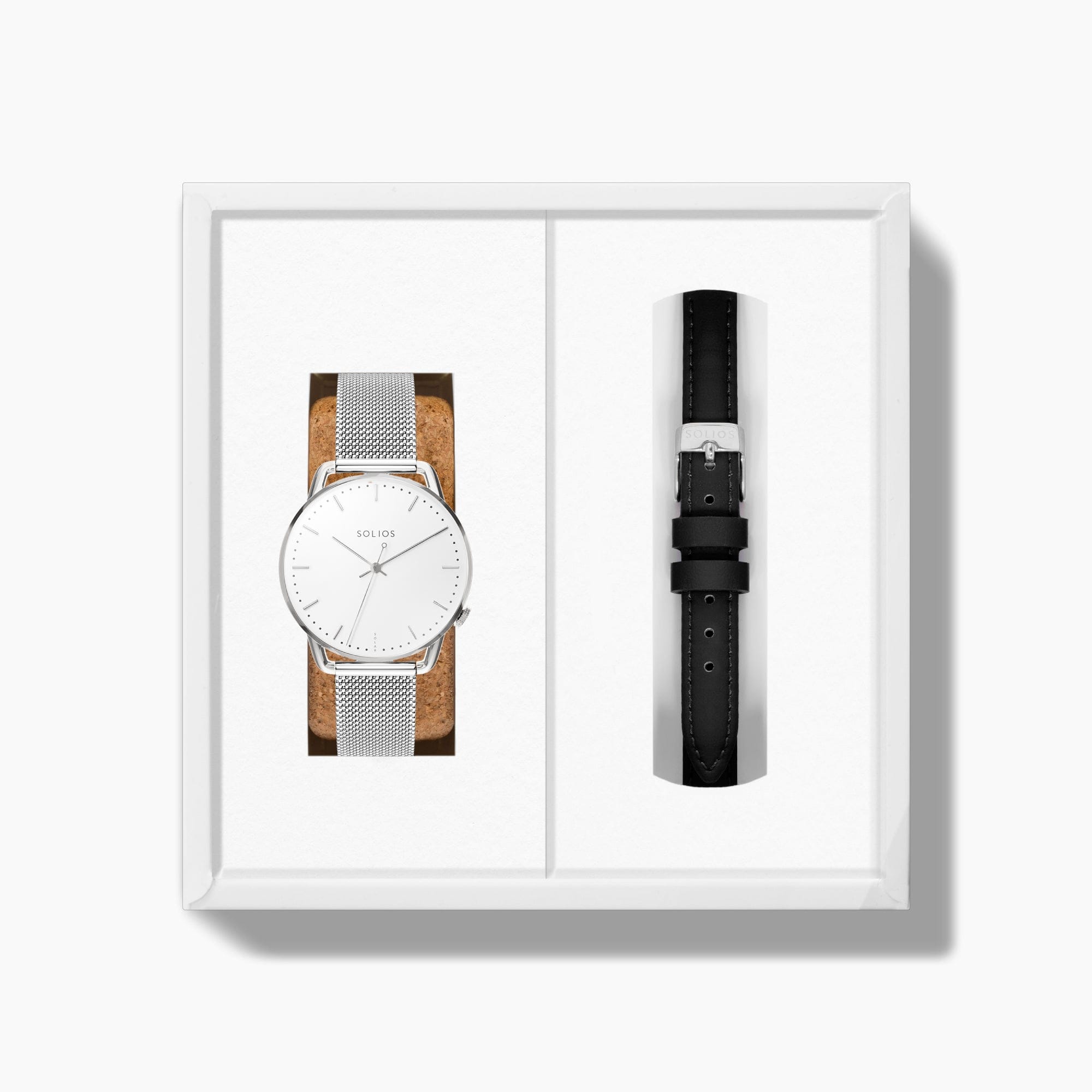 The Solar Curve Mini Bundle | White Dial - Silver Case