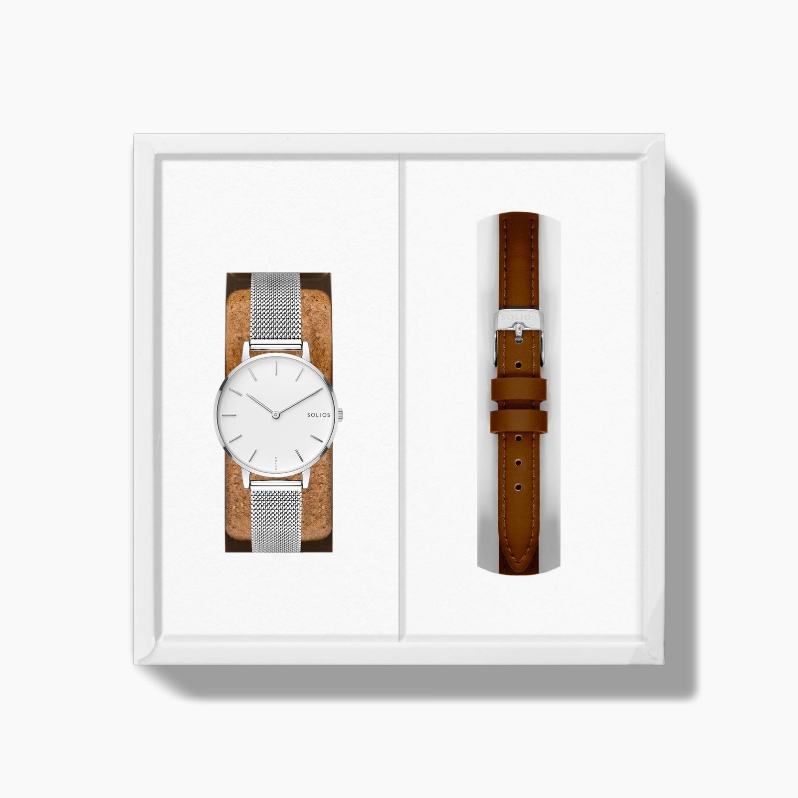 The Solar Mini Bundle | White Dial - Silver Case