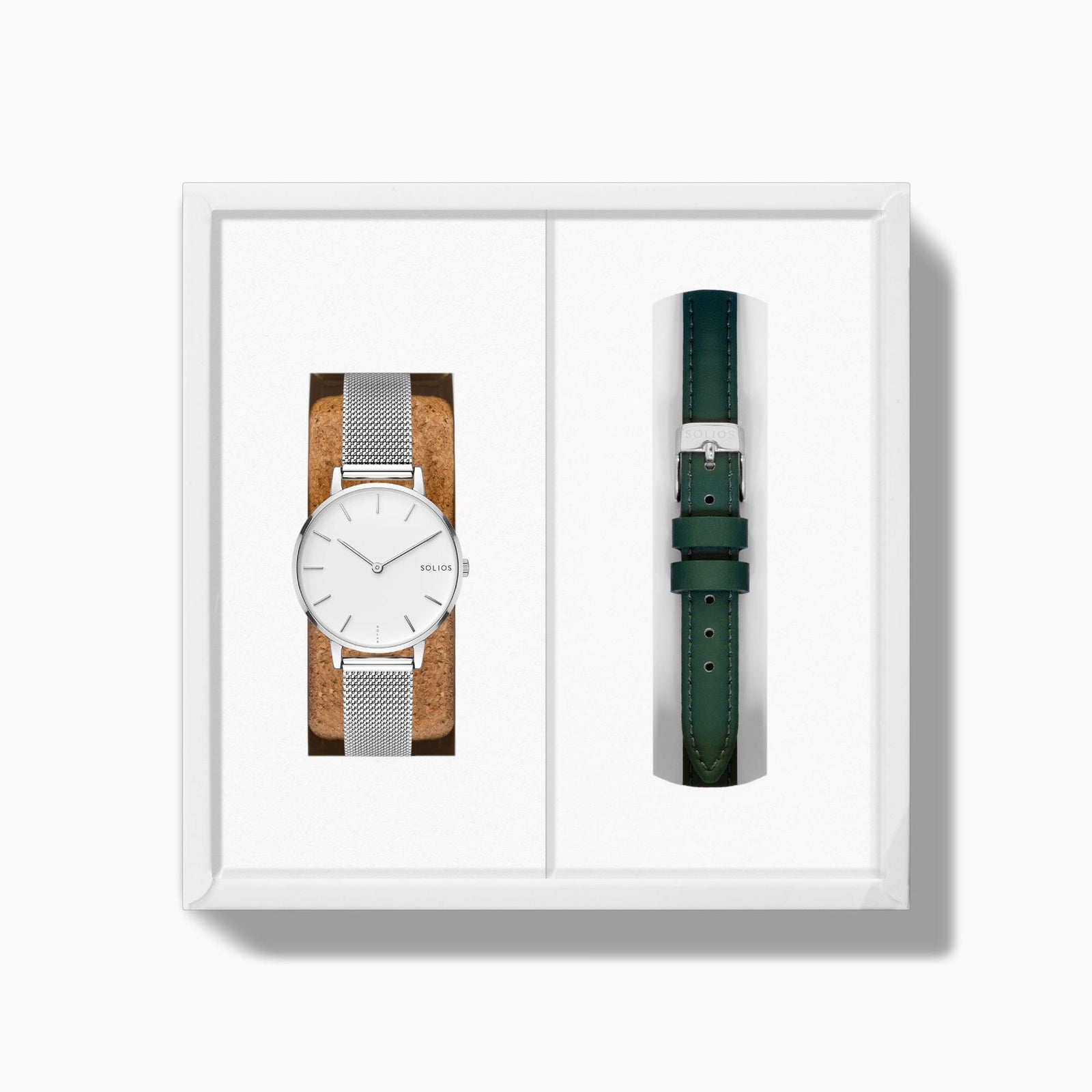 The Solar Mini Bundle | White Dial - Silver Case