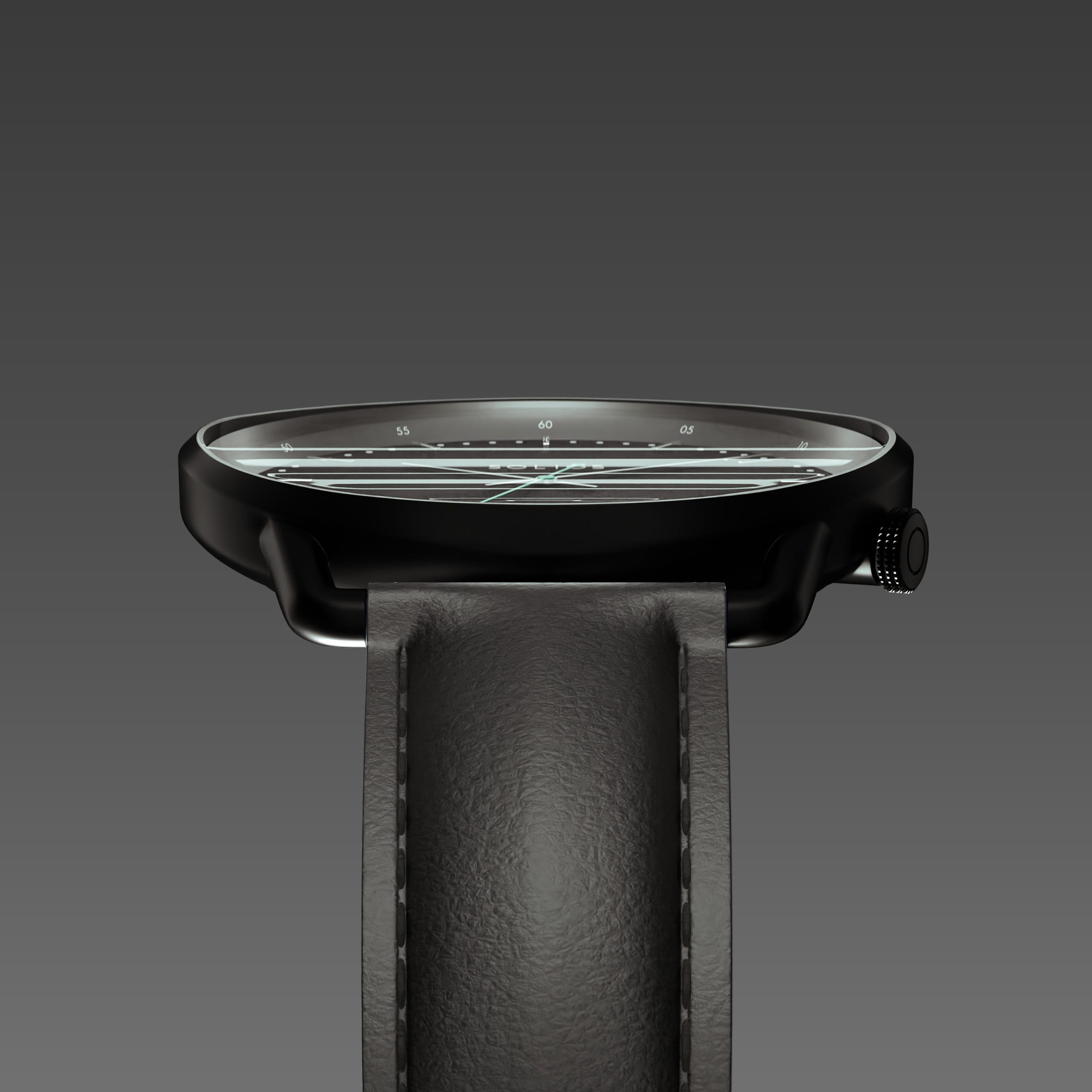The Solar Curve | Black Dial - Black Case