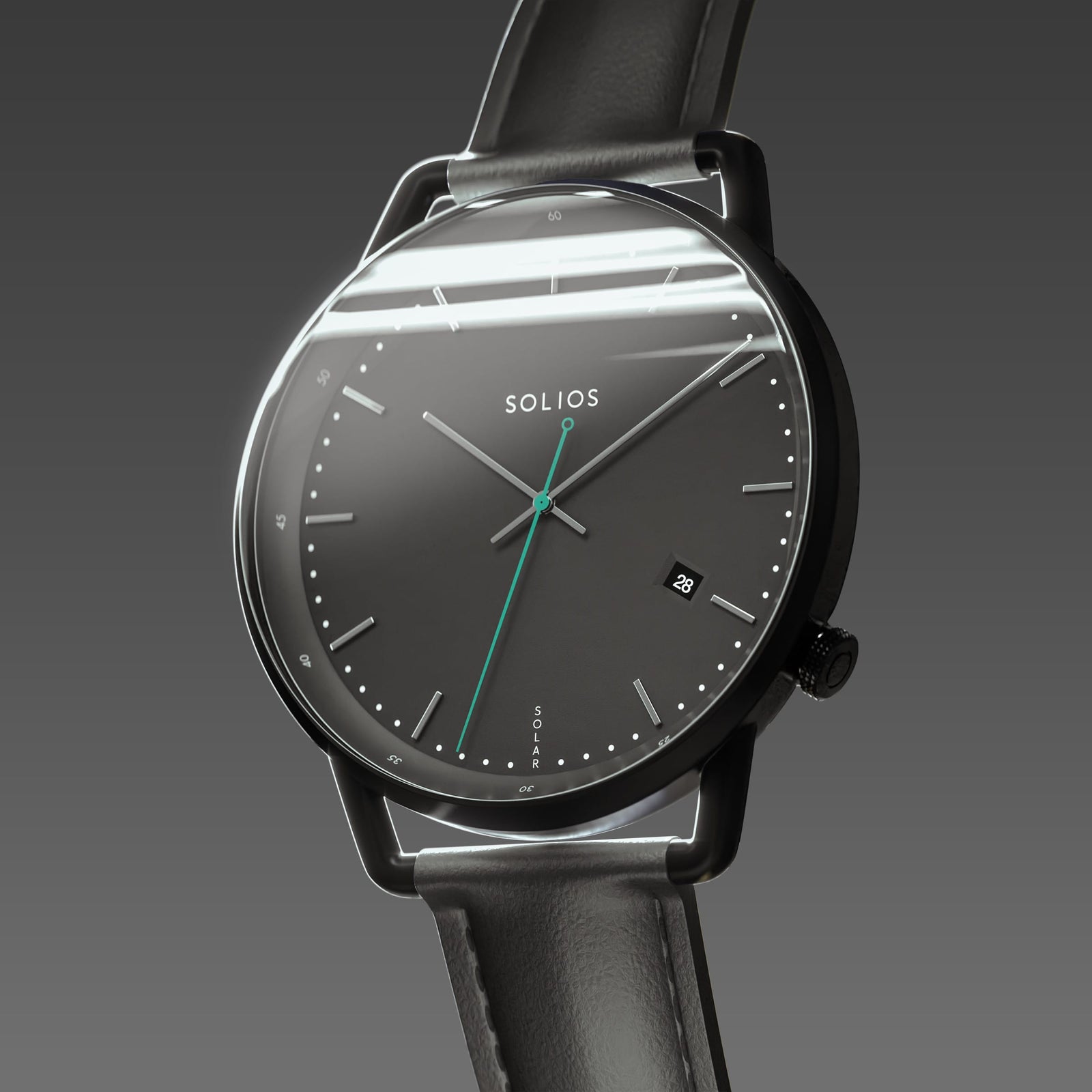 The Solar Curve | Black Dial - Black Case