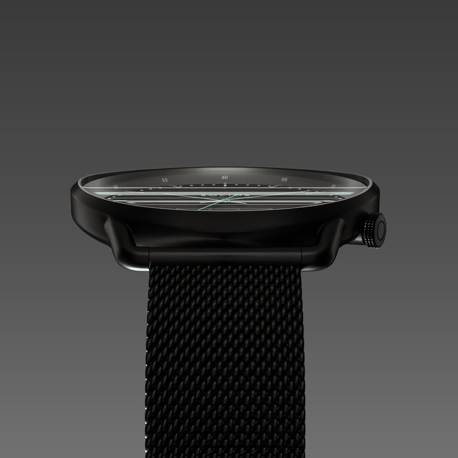 The Solar Curve | Black Dial - Black Case