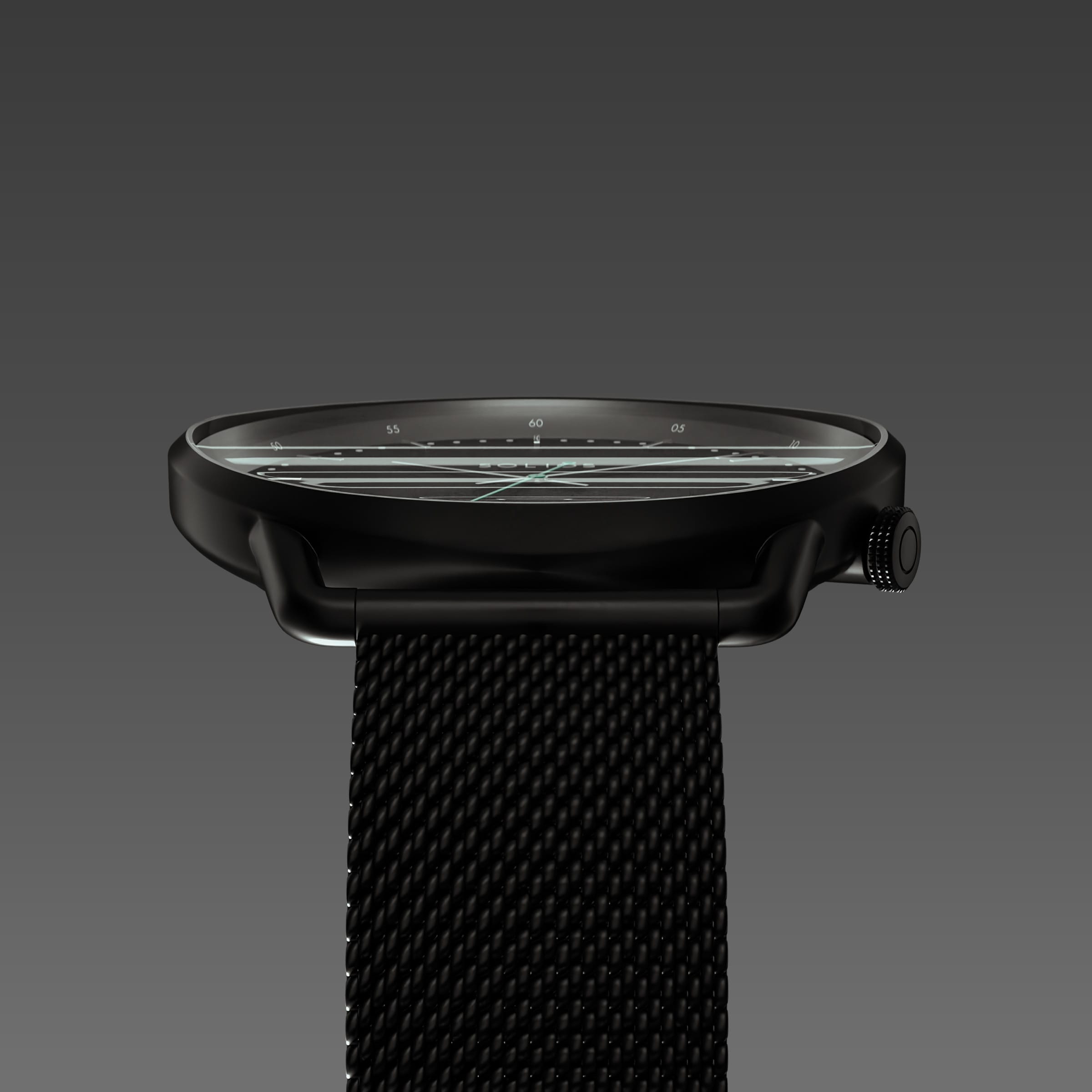 The Solar Curve | Black Dial - Black Case