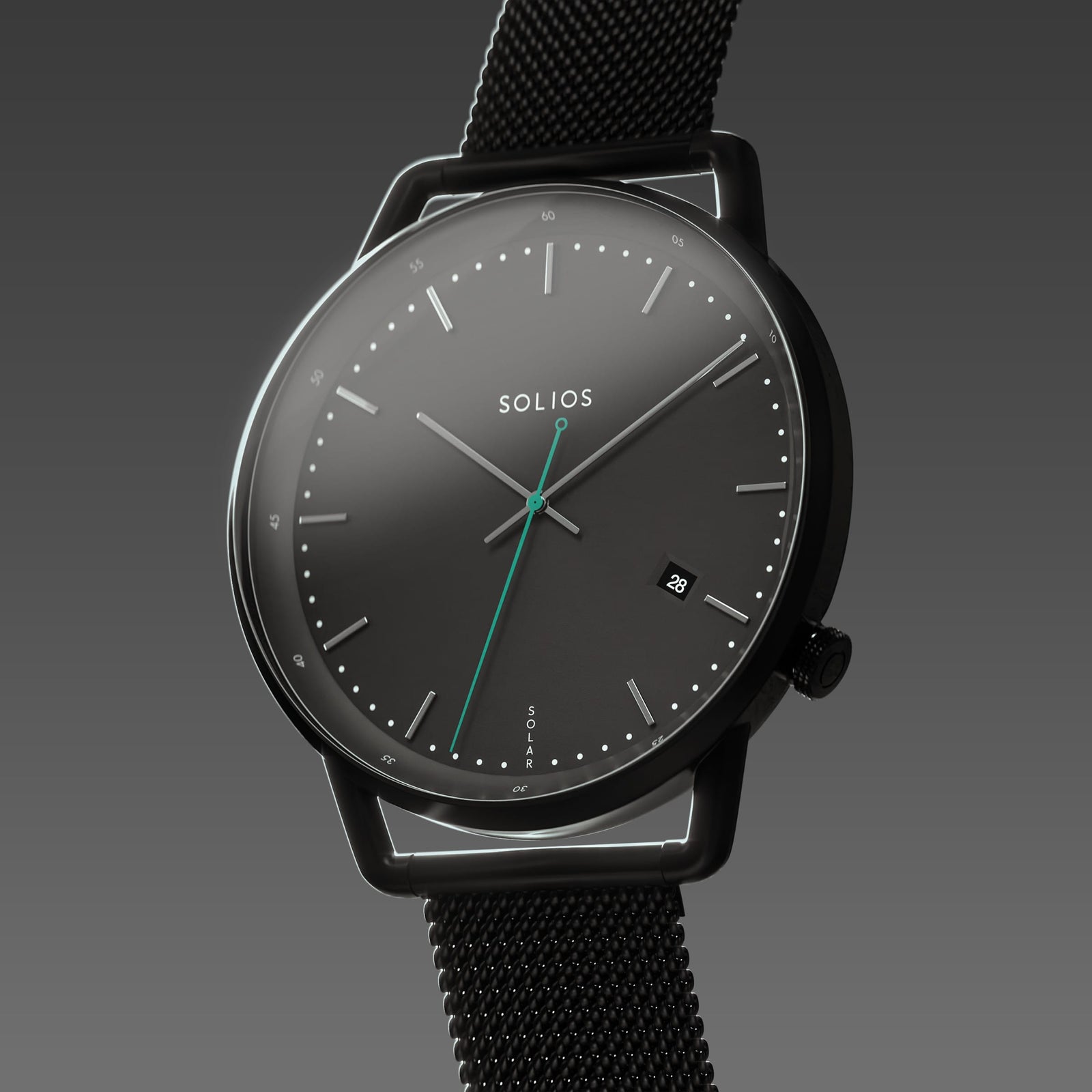 The Solar Curve | Black Dial - Black Case