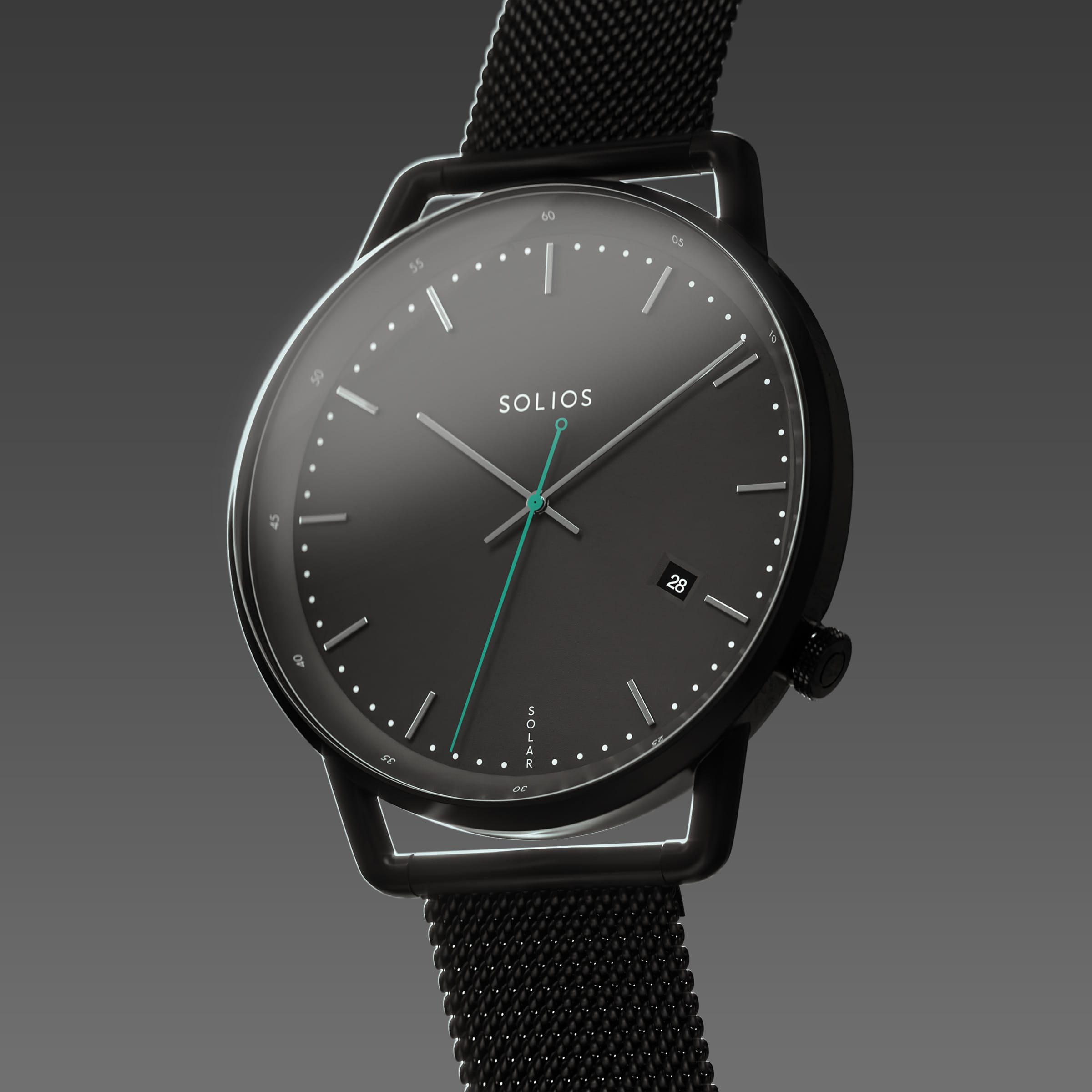 The Solar Curve | Black Dial - Black Case