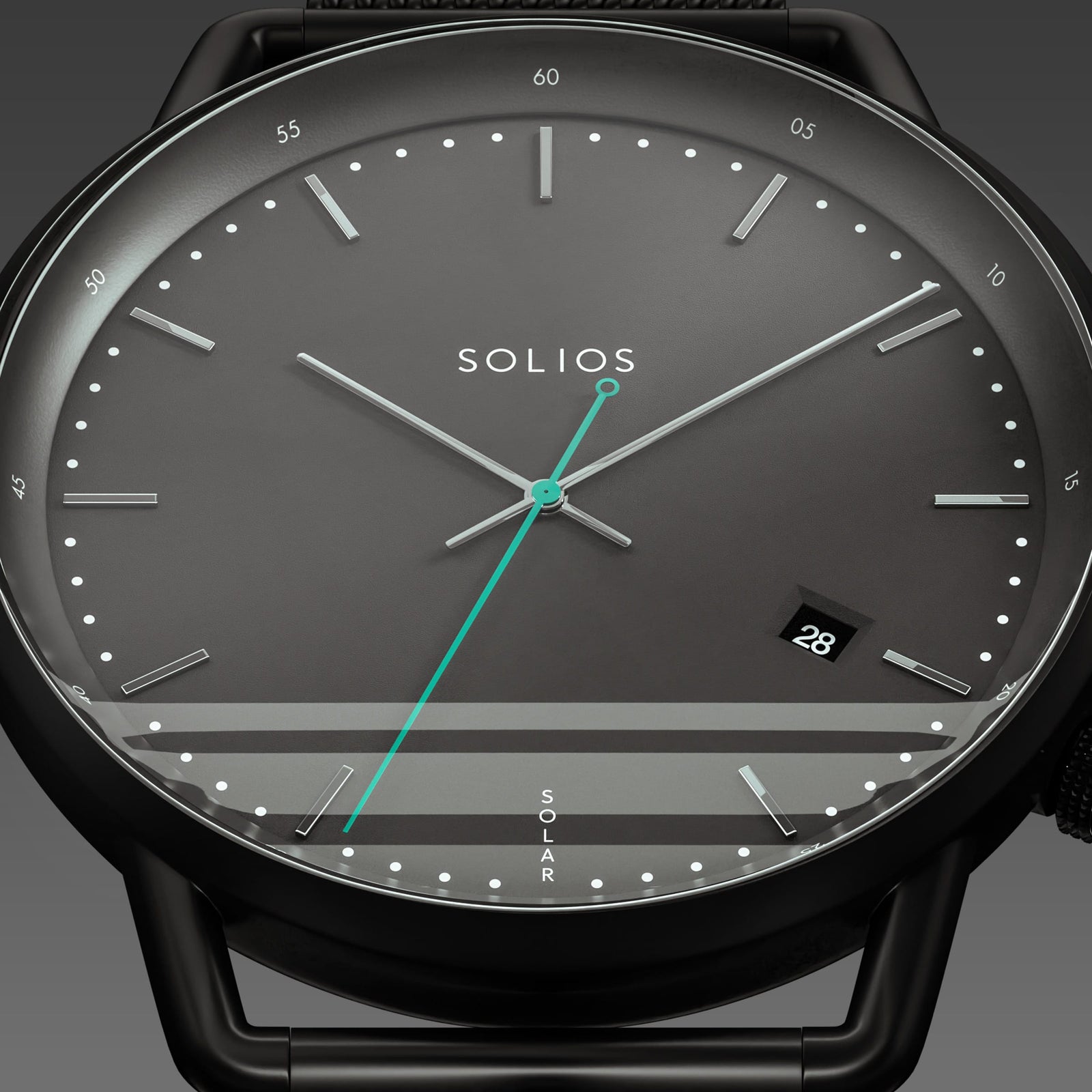 The Solar Curve | Black Dial - Black Case