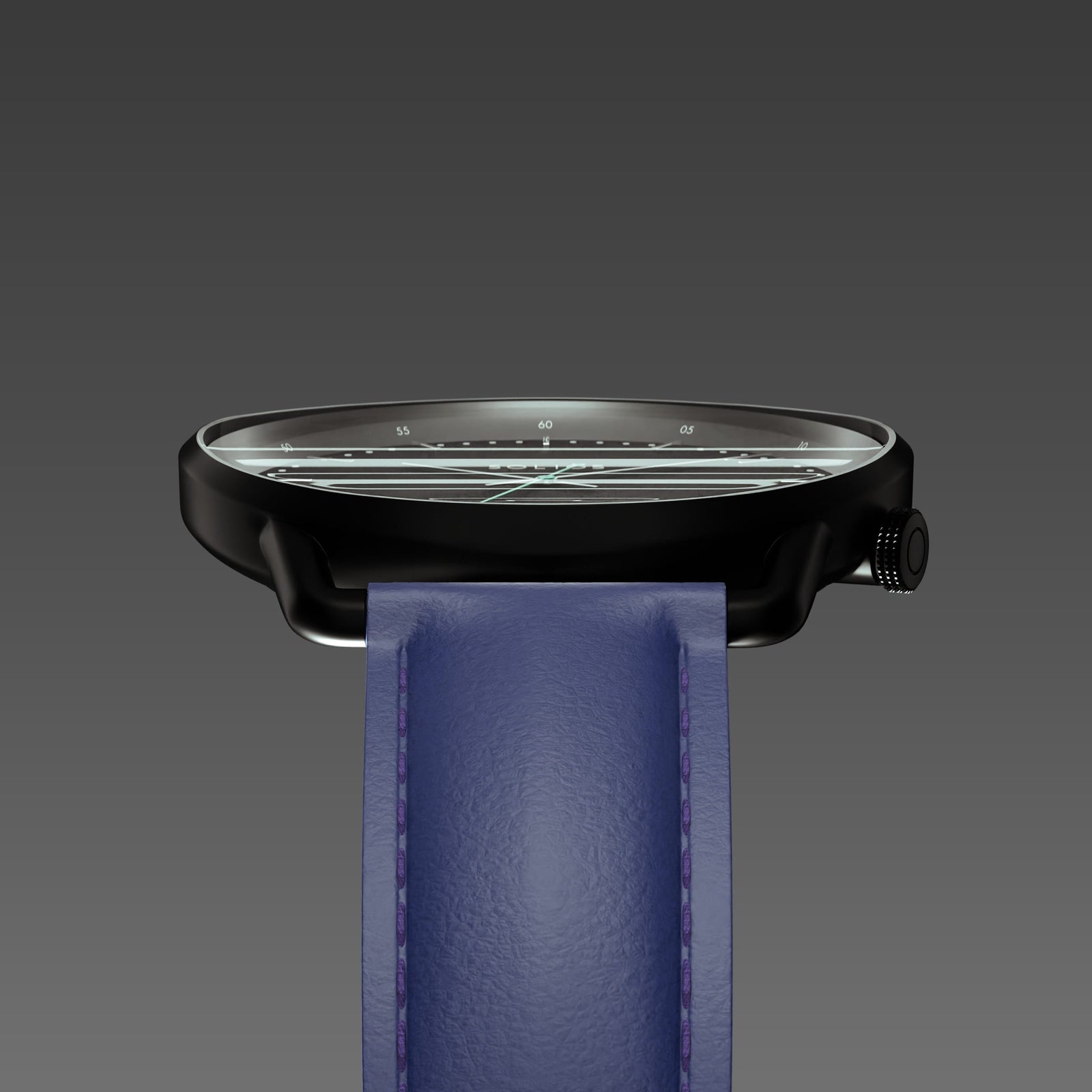 The Solar Curve | Black Dial - Black Case
