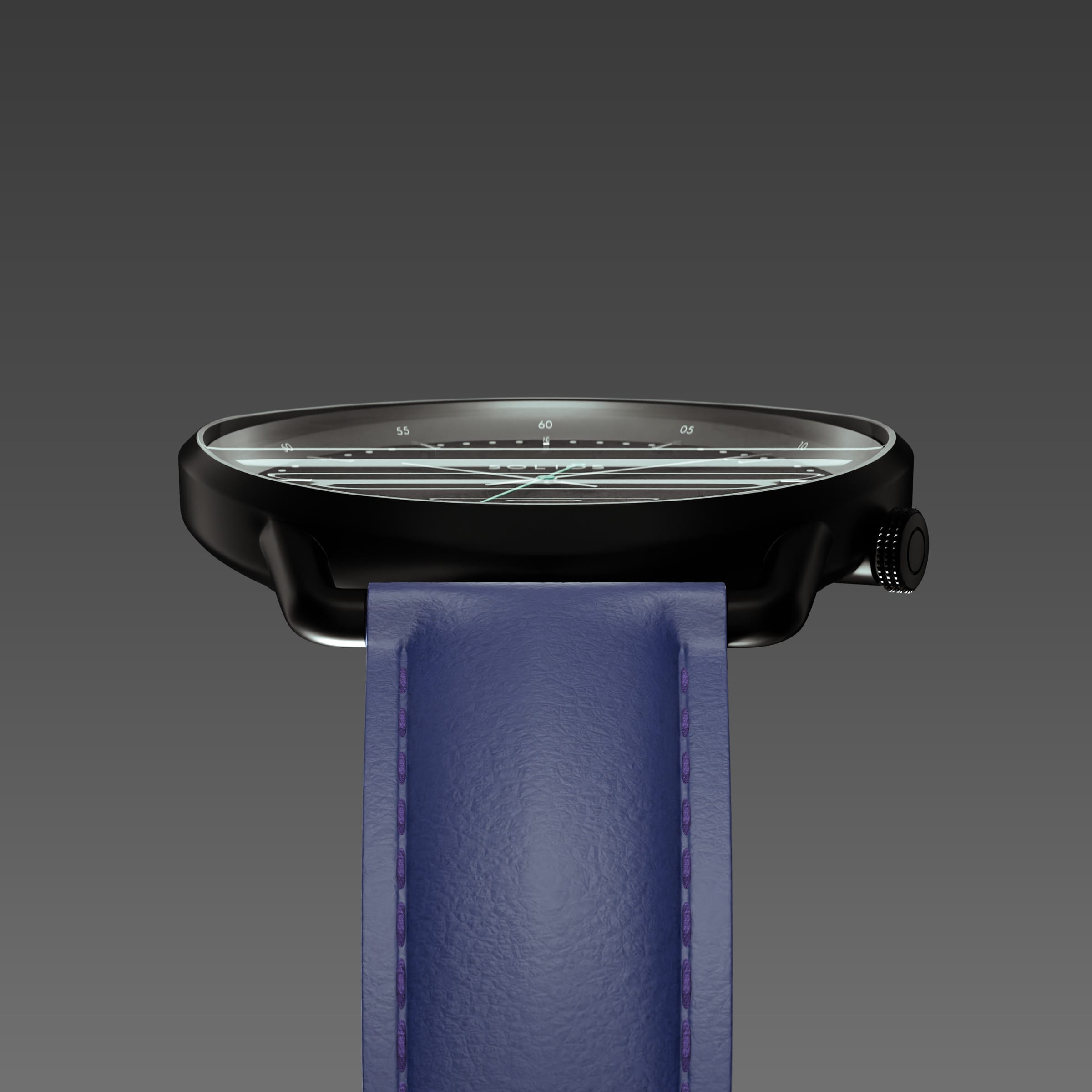 The Solar Curve | Black Dial - Black Case