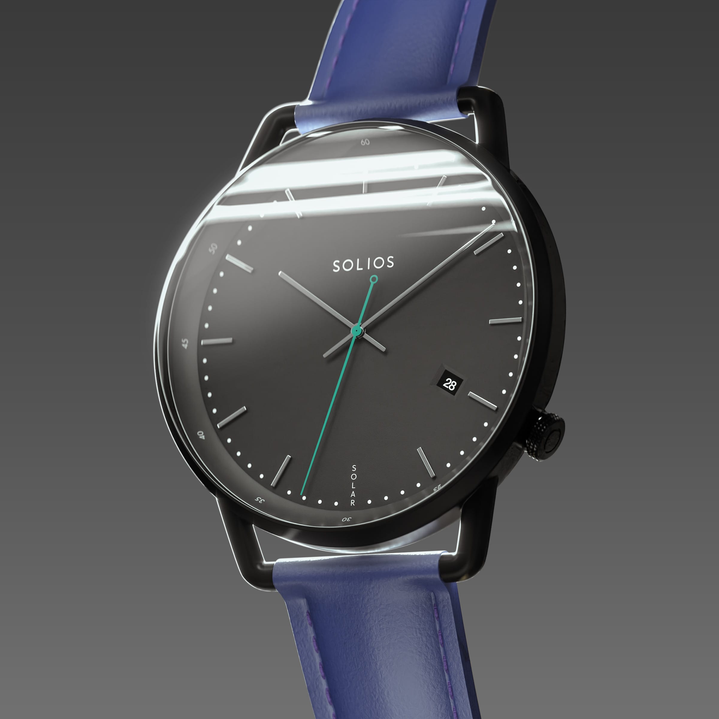 The Solar Curve | Black Dial - Black Case